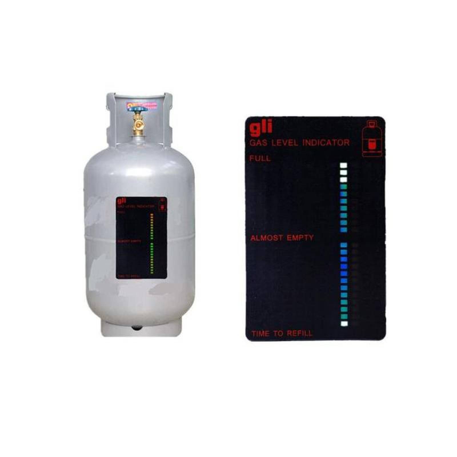 Medidor para Cilindro Gas Butano MXGIS-002-10 2Pzas Gas ButanoGLP -10C a 120C PetCristal Líquido Negro, MedGas