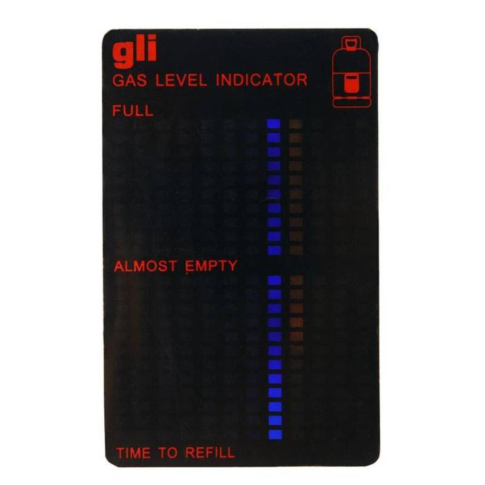 Medidor para Cilindro Gas Butano MXGIS-002-10 2Pzas Gas ButanoGLP -10C a 120C PetCristal Líquido Negro, MedGas