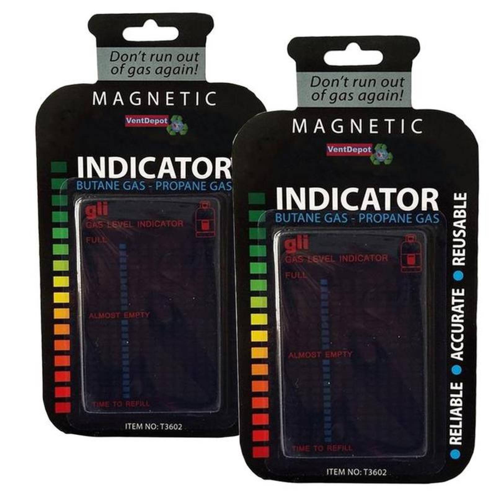 Medidor para Cilindro Gas Butano MXGIS-002-10 2Pzas Gas ButanoGLP -10C a 120C PetCristal Líquido Negro, MedGas