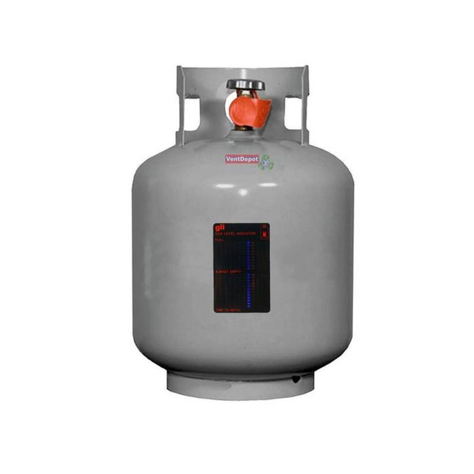 Tanque de Gas Portatil MXGSU-001-15 9L 20Lbs con nivel Pintura Horneada Válvula QCC con Medidor, GasUltra