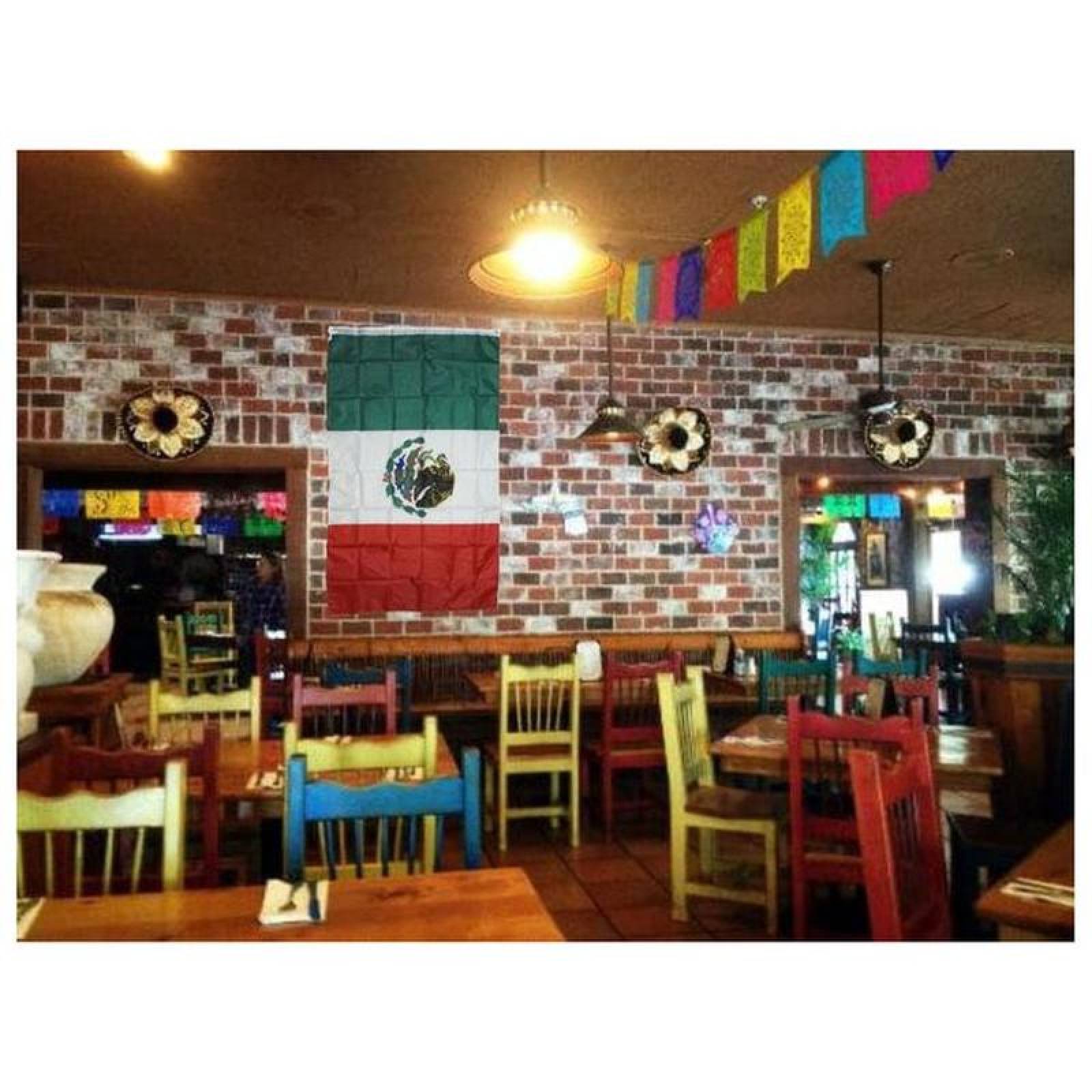 México Bandera para Asta MXMEI-001-3 93x150 cm Tela Poliéster Bandera de México Tricolor, MXFlag01