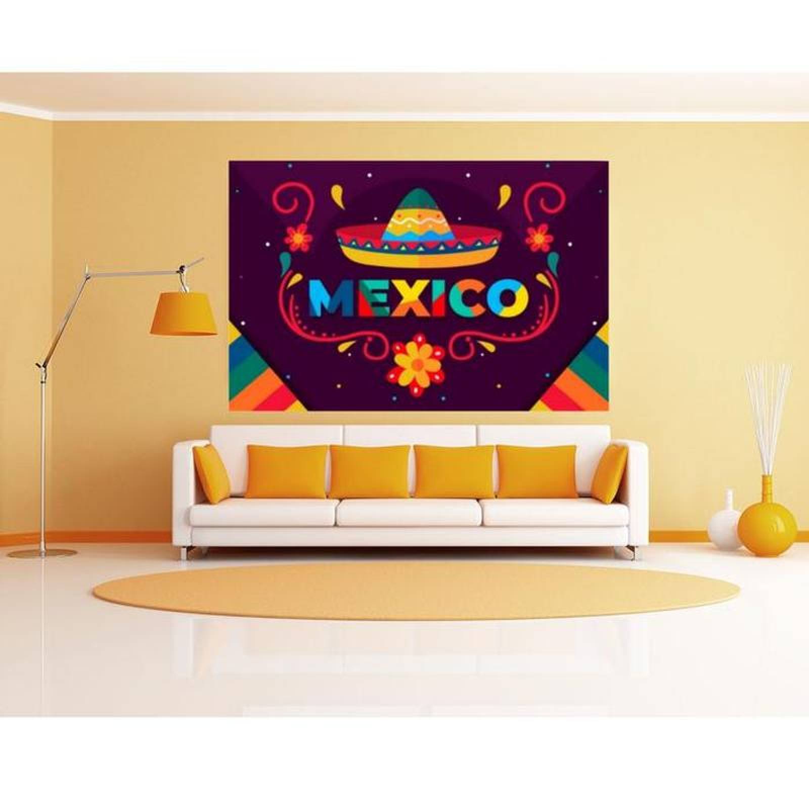 Venta de Tela Lienzo para Casas MXDMT-001-28 221x170cm Lienzo en Tela Día de Muertos Color Morado Día de Muertos 1
