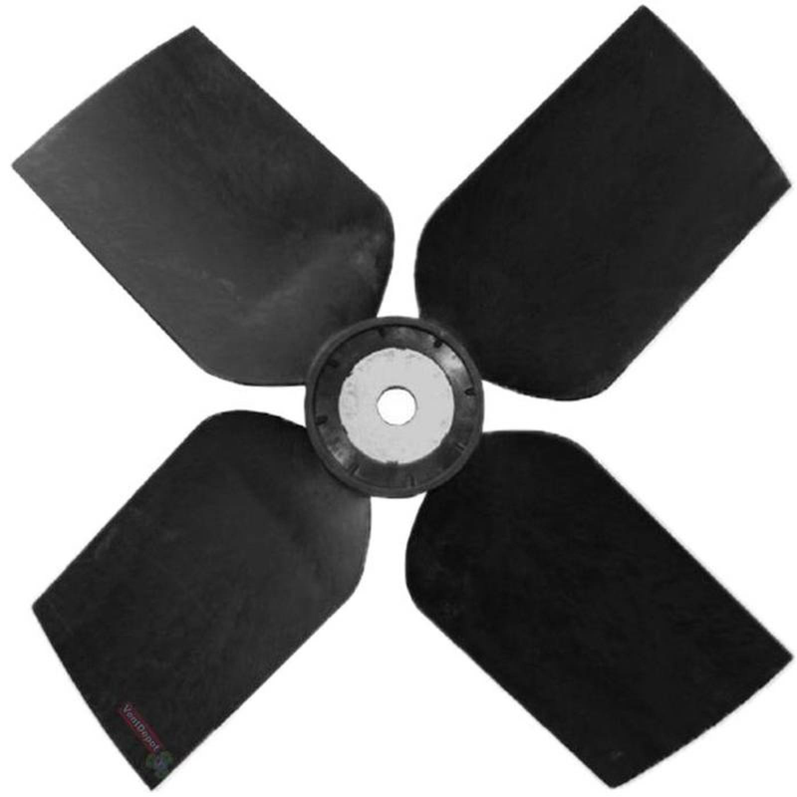 Aspa Metal Ventilación Acero, MXMSG-001-5, 16" Diámetro, 4 Aspas, 1/4" Flecha, Giro: CW, Nylon y Fibra de vidrio, MarkSting