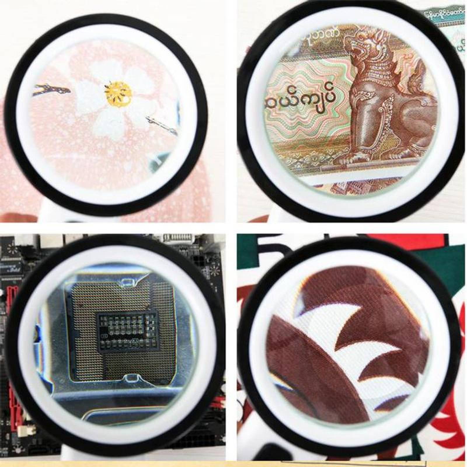 Lampara Lupa ideal para Joyería 30x MXFGL-001-9 1 Pza 30x 125mm 12 LED Blanco, FyngGlass