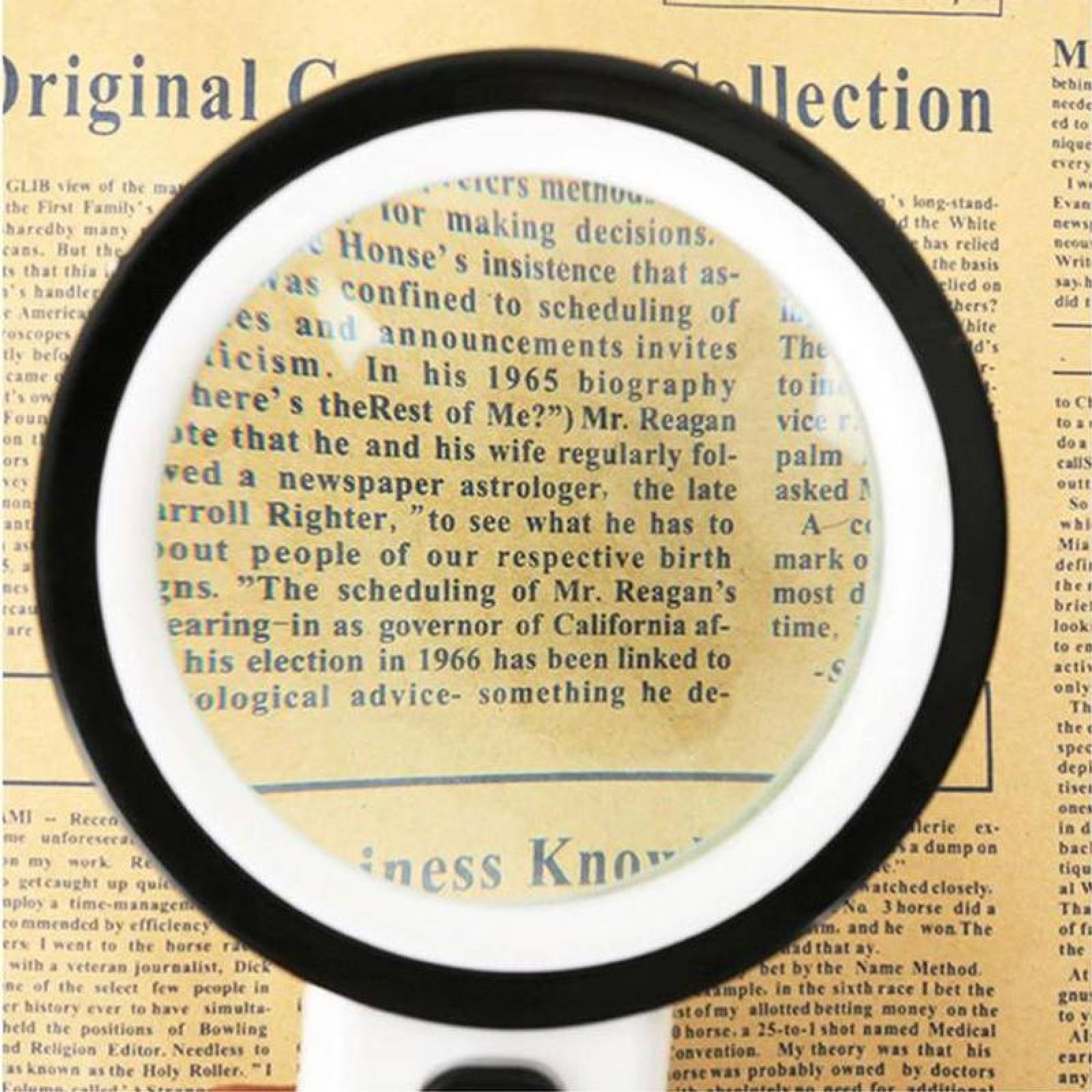 Lampara Lupa ideal para Joyería 30x MXFGL-001-9 1 Pza 30x 125mm 12 LED Blanco, FyngGlass