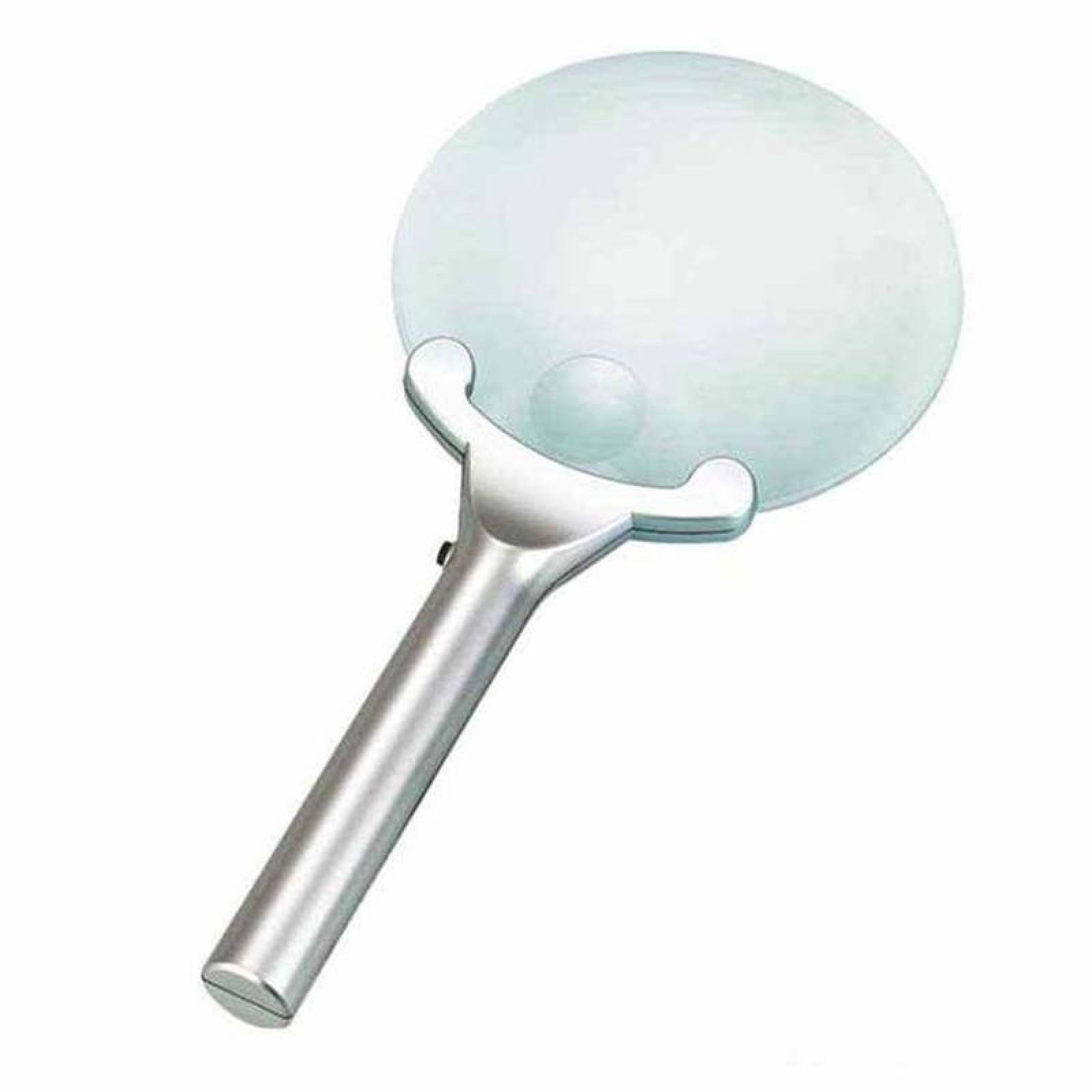 Lupas de Mano Multiusos 2x MXMGG-001-16 1 Pza 2x 130mm 6x 26mm 2 LED Plata, MagGlass
