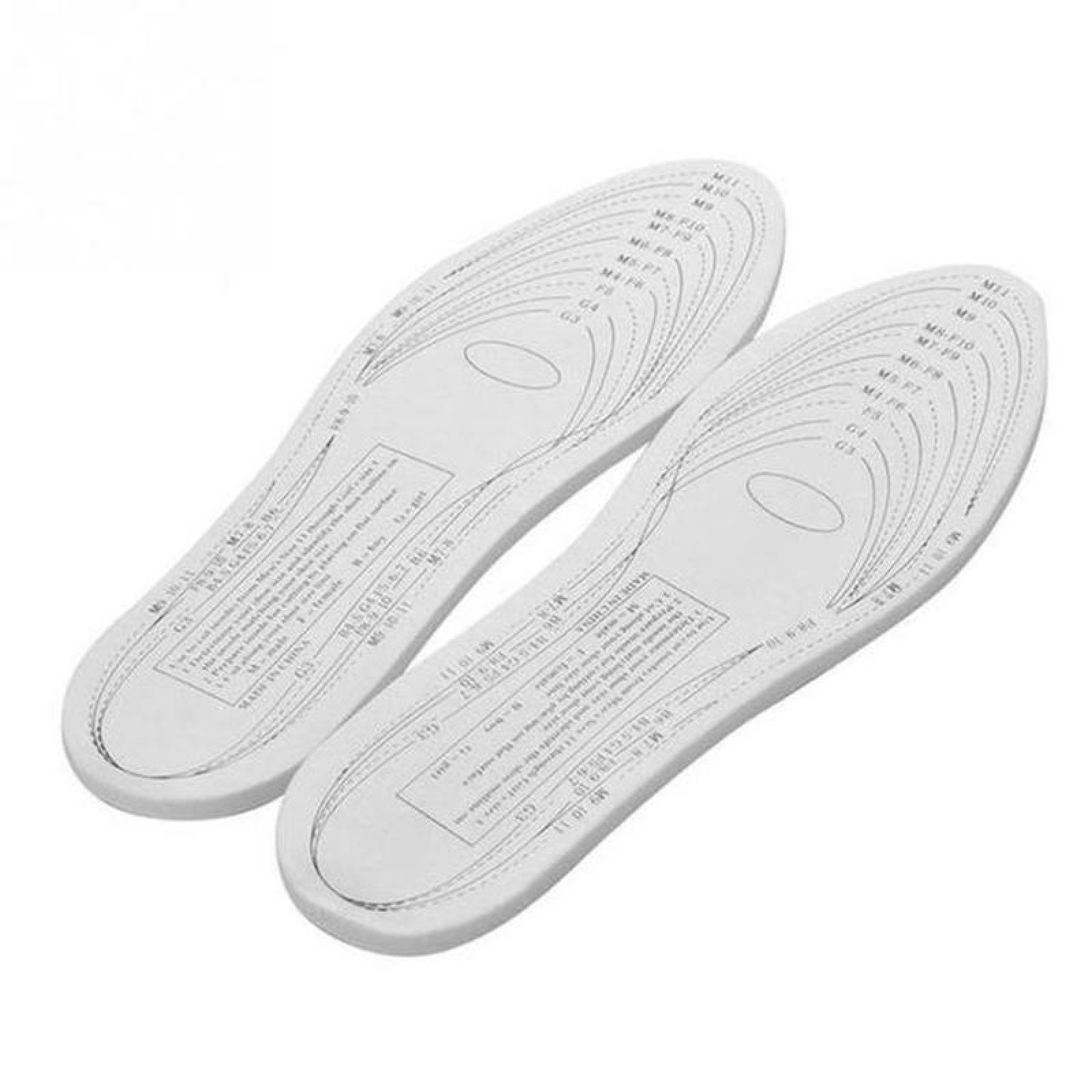 Plantillas Cómodas Deportivas MXFNA-003-9 3 Pares Espuma viscoelástica Blanco, FineTempla