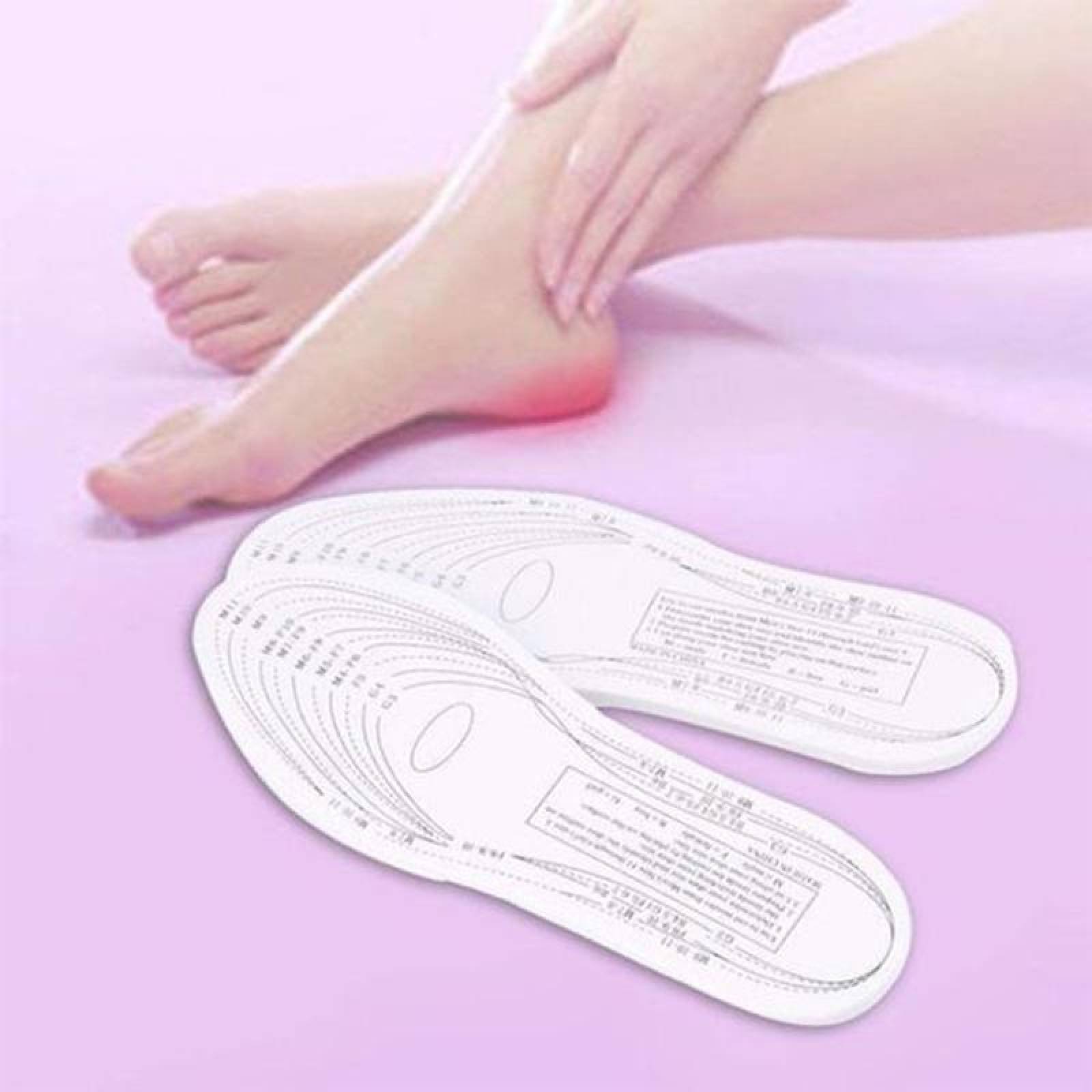 Plantillas Cómodas Deportivas MXFNA-003-9 3 Pares Espuma viscoelástica Blanco, FineTempla