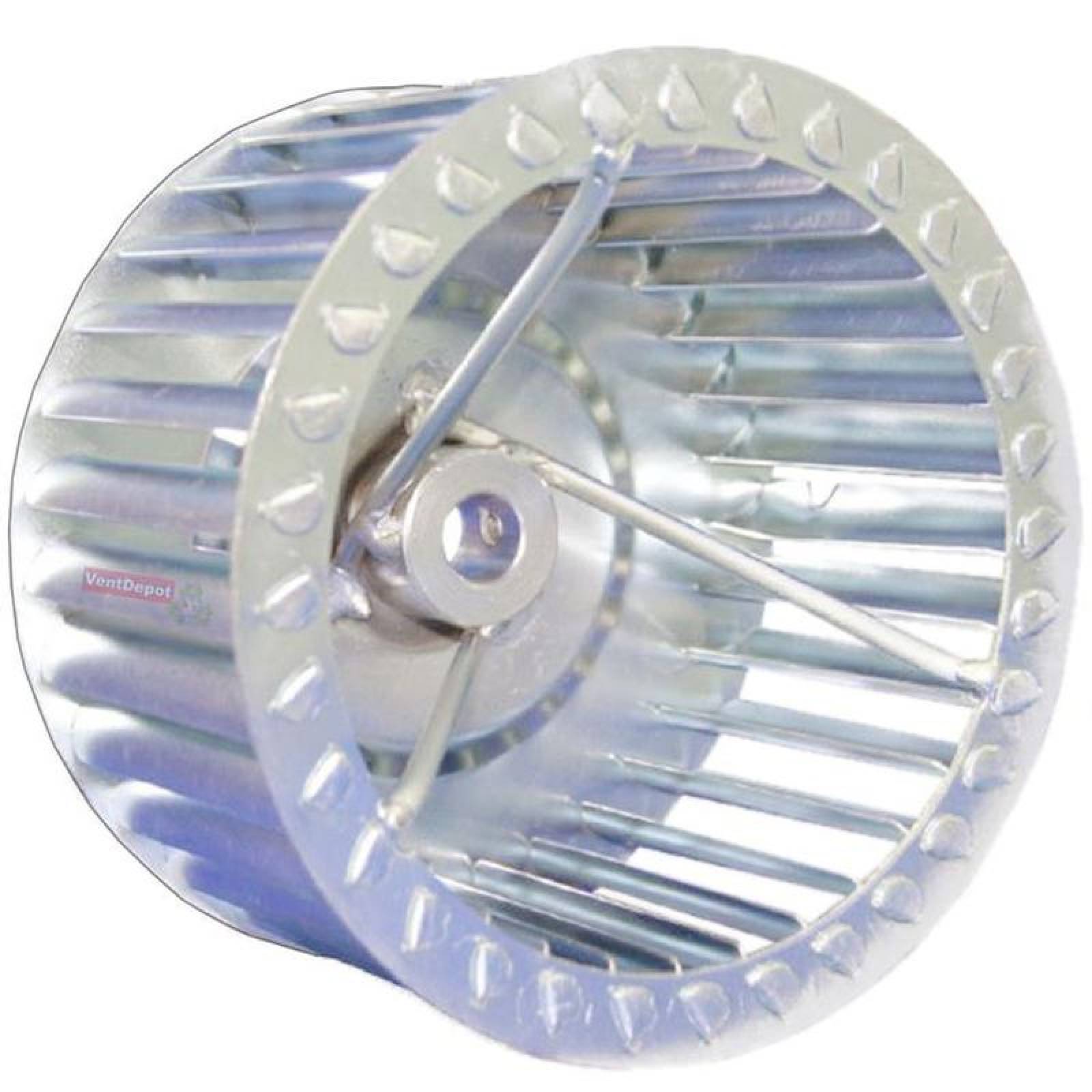 Turbina Alta Resistencia MXTCE-012 10" Diámetro 5"Altura 58" Diámetro Flecha Giro CCW Lámina Galvanizada TurbineCage
