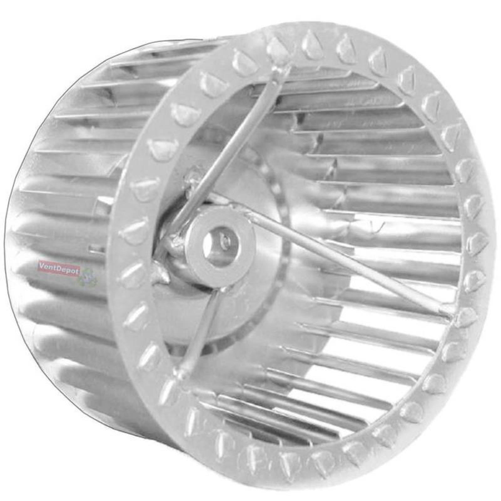 Turbina Alta Resistencia MXTCE-012 10" Diámetro 5"Altura 58" Diámetro Flecha Giro CCW Lámina Galvanizada TurbineCage