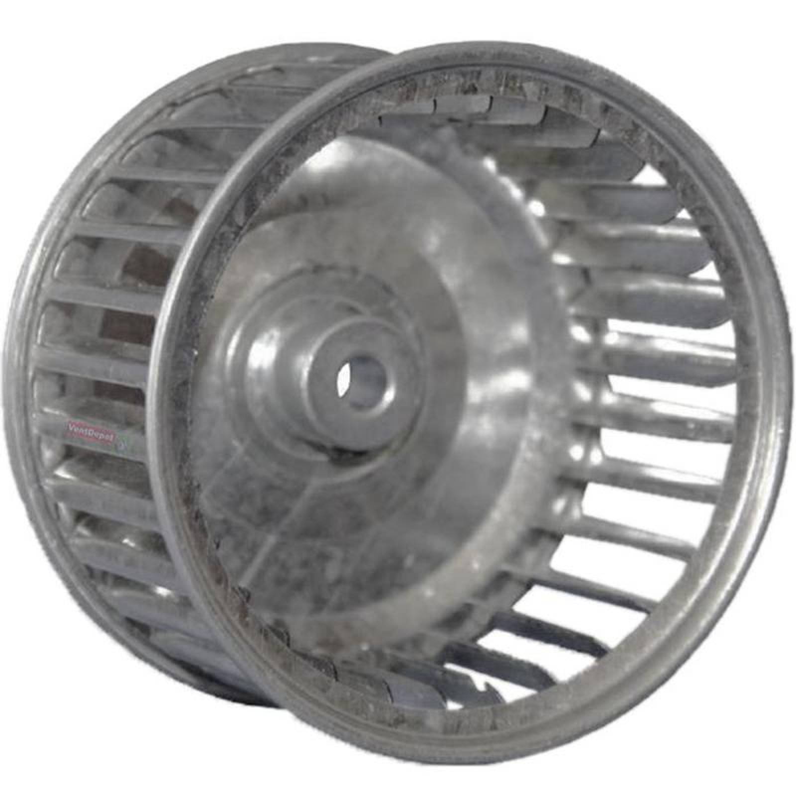 Turbina Extracción Ventilación MXWLG-012 3 34" Diámetro 1 1516"Altura 14" Diámetro Flecha Giro CW Lámina Galvanizada WheelCage