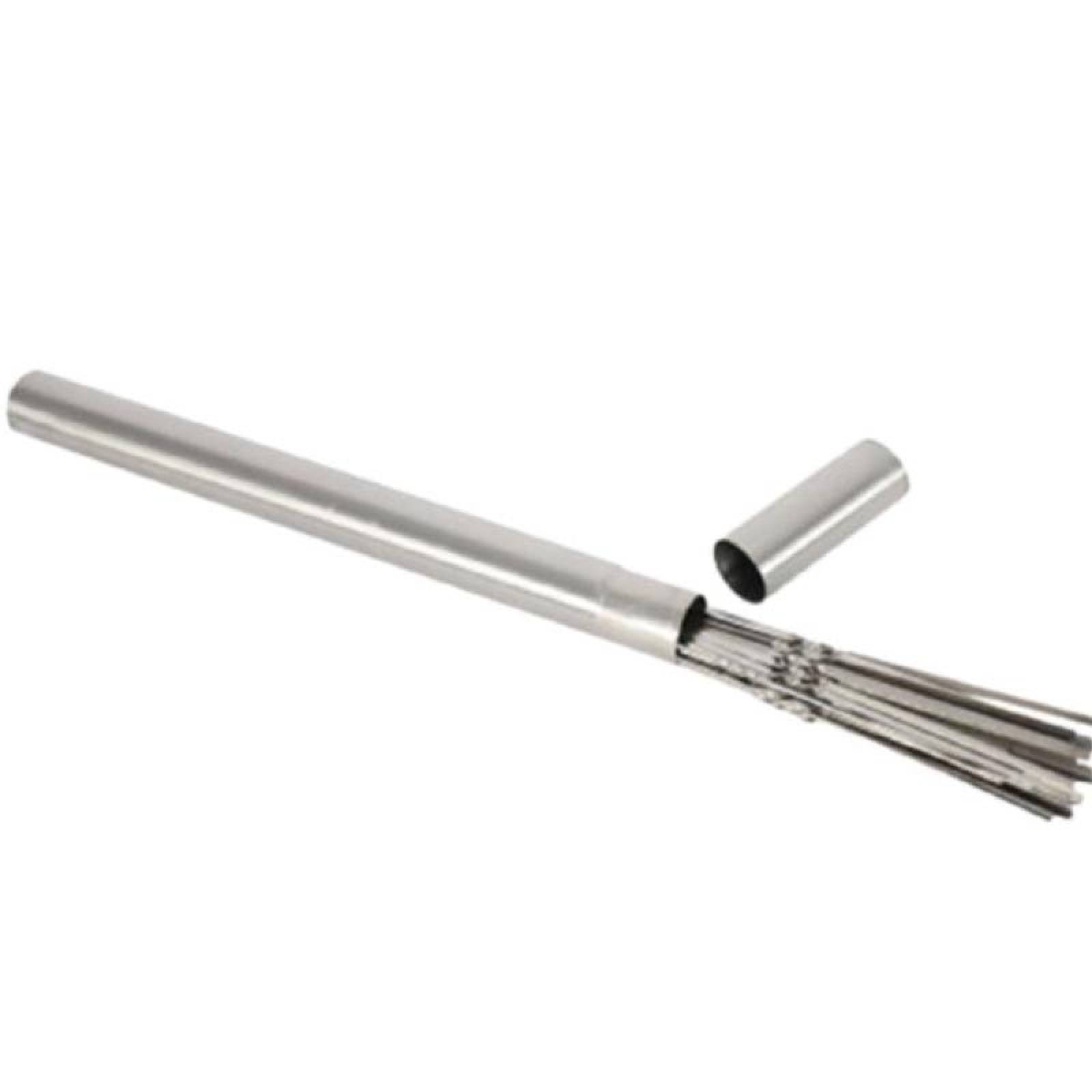 Brochetas Reutilizables MXBHA-001-25 20 Pzas 34cm Gris Acero Inoxidable, BrochAce