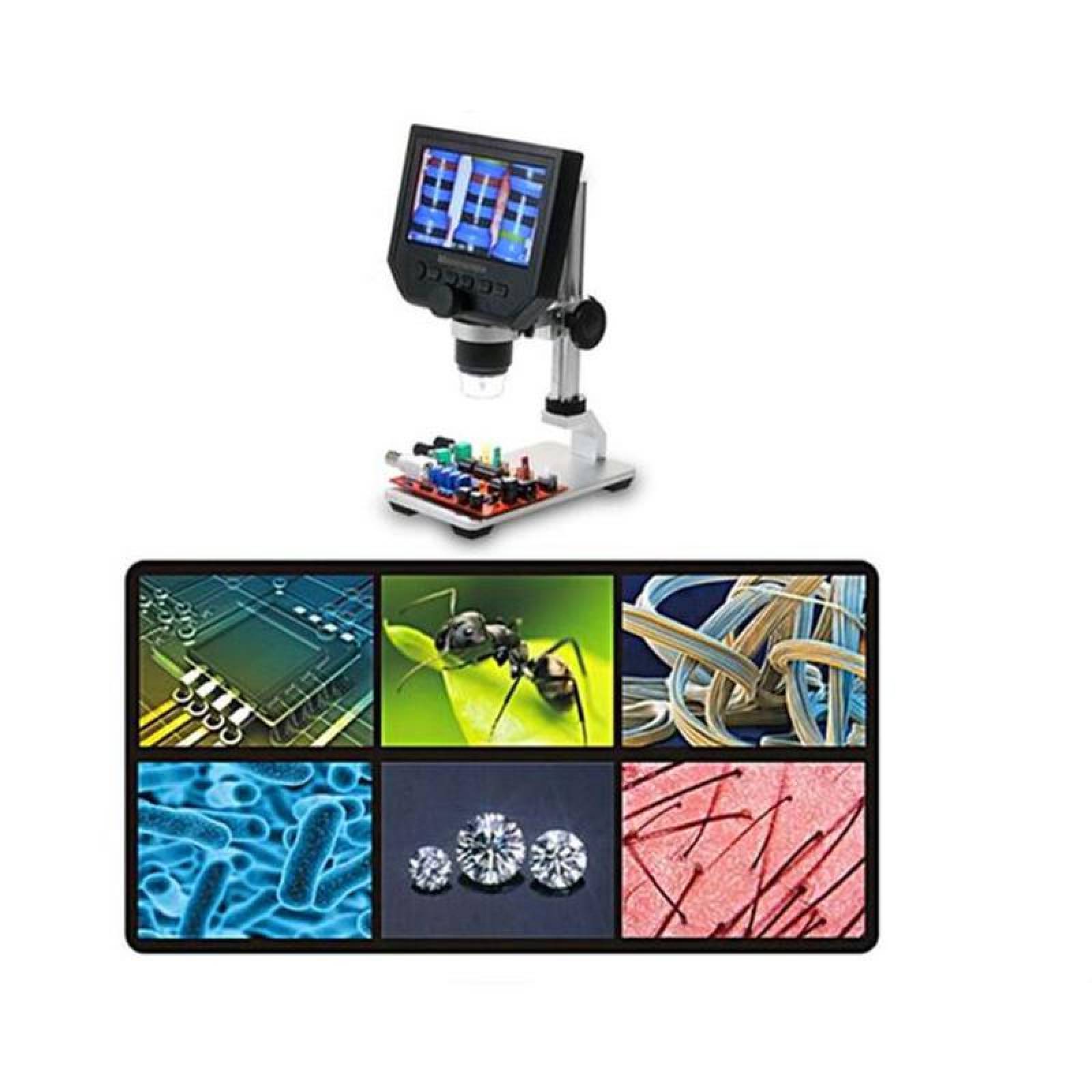 Portátil Microscopio Digital Óptico, MXBOM-001-13, 1 Pza, Base, Aluminio, Gris, MicroBio