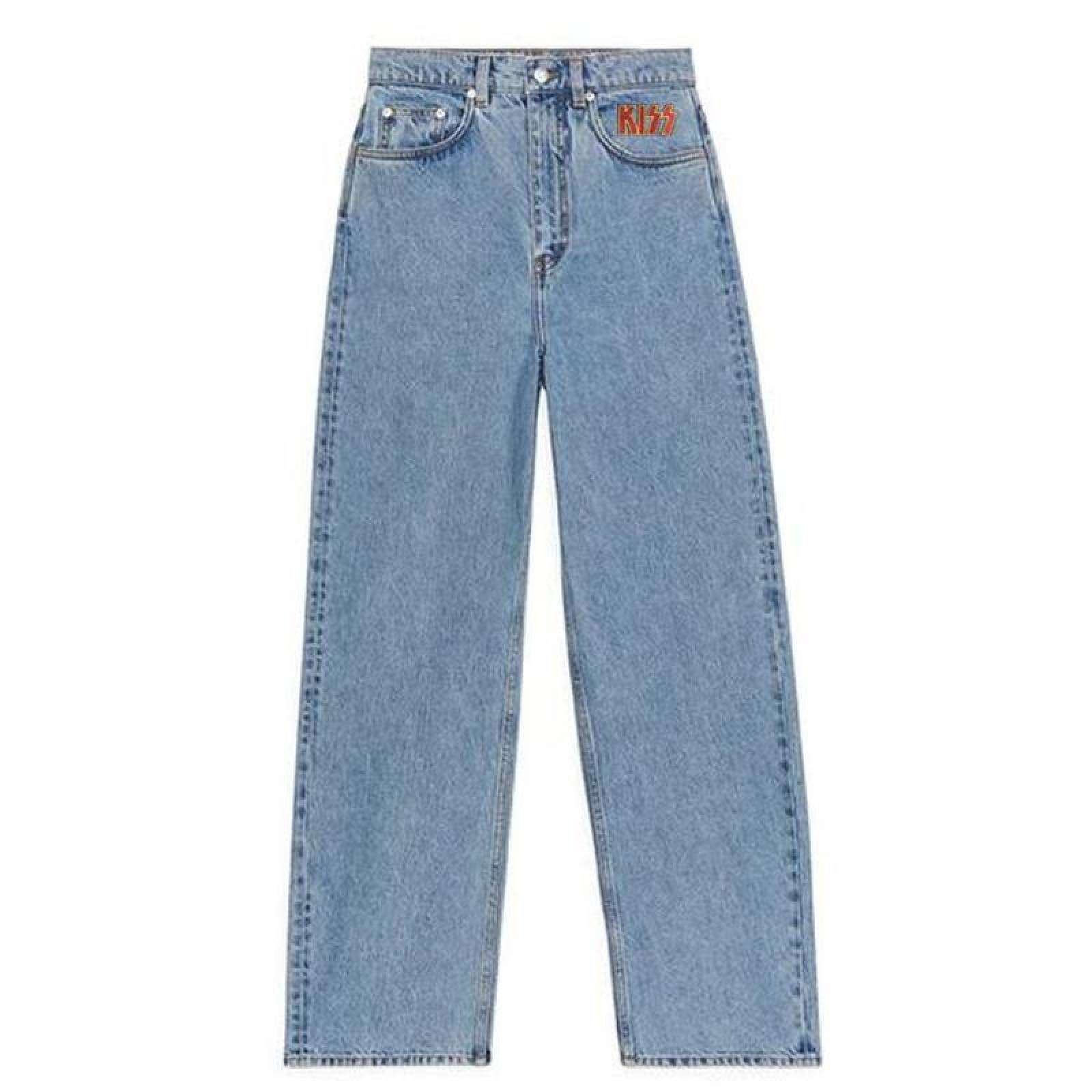 Parche Bordado para Gorras MXCKO-002-4 2 Parches Kiss 13x8cm RojoAmarillo Bordado Adhesivo para Planchar, Music04