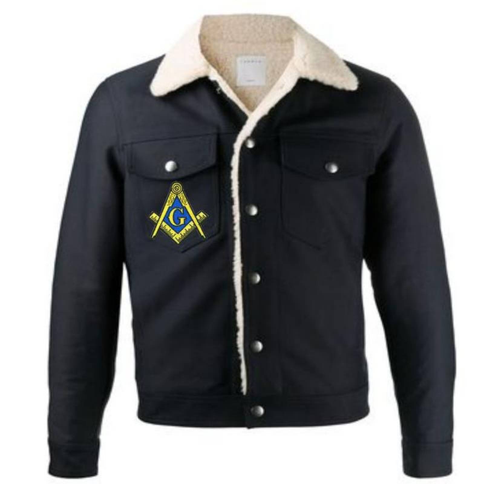 Termoadhesivo Masónico Gorros MXILM-002-6 2 Parches Masón 10x10,3cm Azul y Amarillo Insignia Bordado Adhesivo para Planchar, Masón01