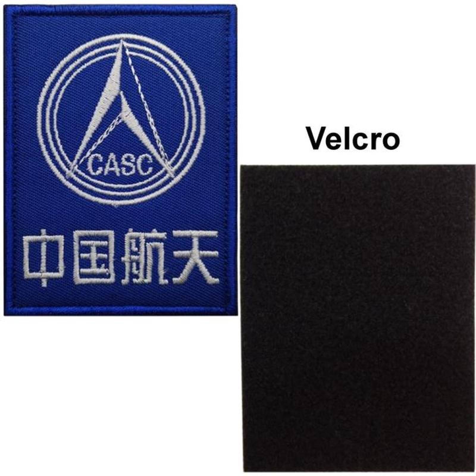 Parche Bordado Aeroespacial Suéter MXNPF-003-6 3 Parches Space Agency 6x8cm Azul Bordado Espacial con Velcro, SpaceForce03