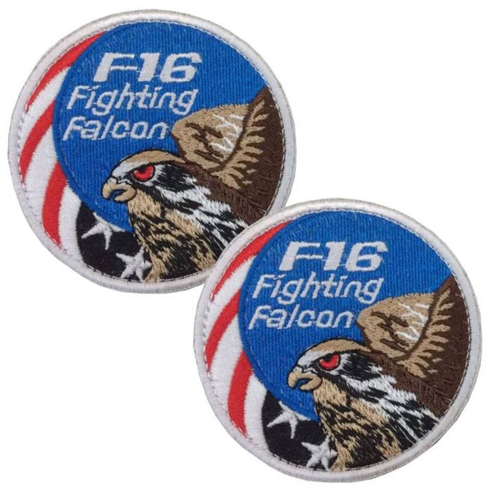 American Falcon Parche con Velcro MXNPG-002-2 2 Parches USAirForce Insignia  8x8cm AzulRojo Táctico Militar