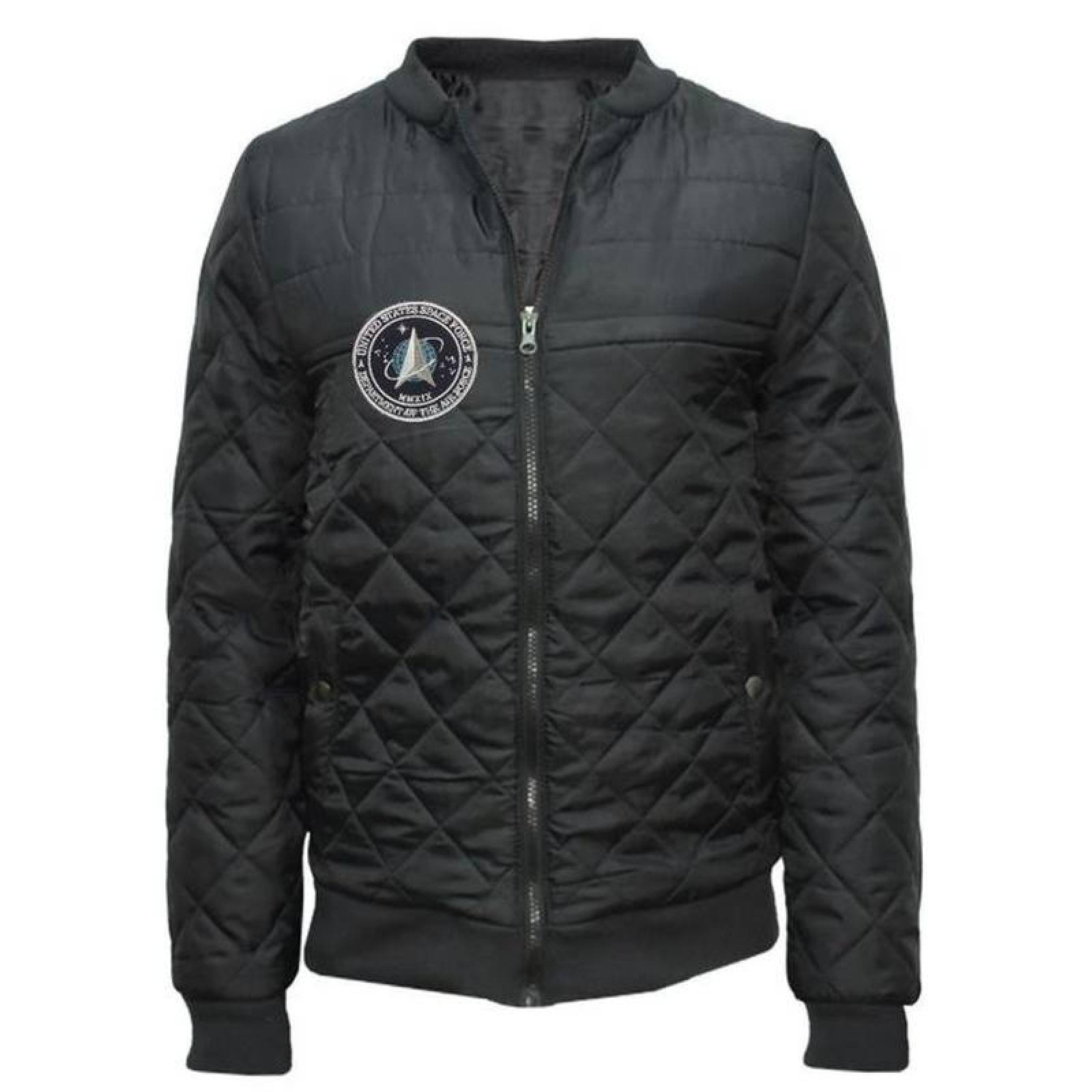 Parche Bordado Espacial PCV MXNSC-002-5 2 Parches Space Agency 8x8cm Azul Marino Bordado Espacial con Velcro, SpaceForce01