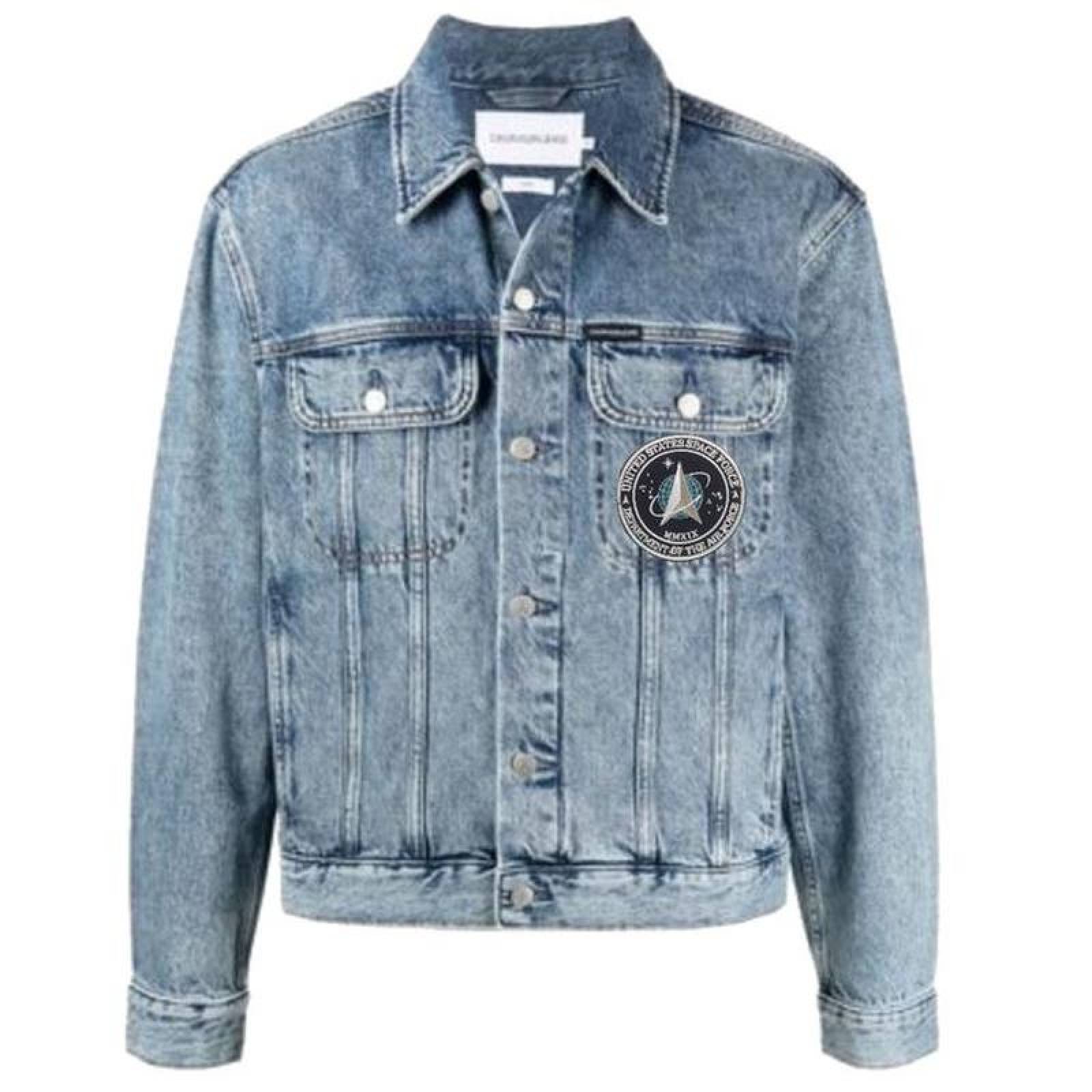 Parche Bordado Espacial PCV MXNSC-002-5 2 Parches Space Agency 8x8cm Azul Marino Bordado Espacial con Velcro, SpaceForce01