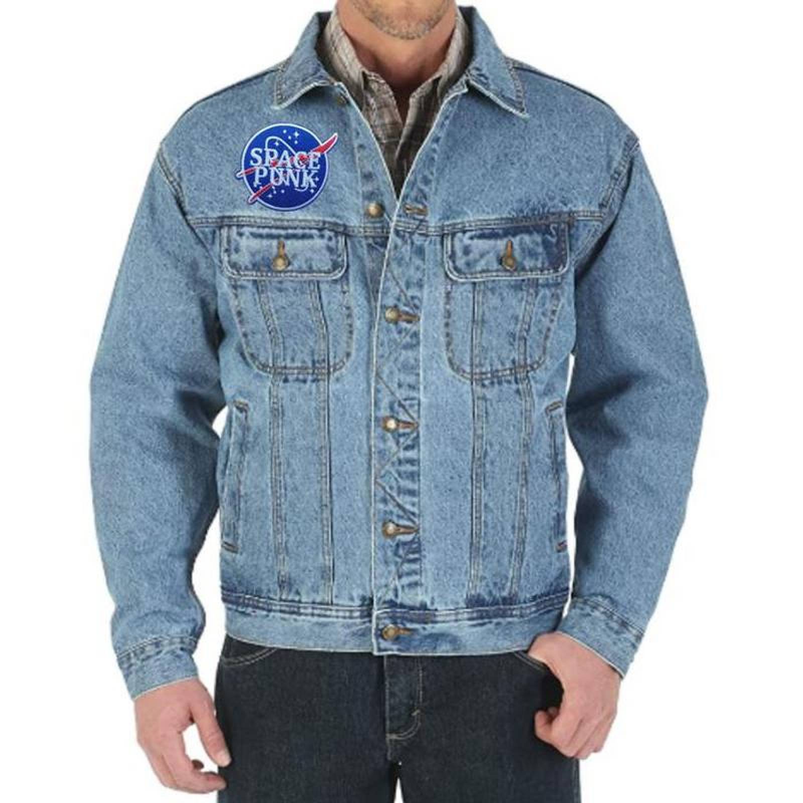 Space Agency Nasa Parche Chalecos MXNSE-005-5 5 Parches Nasa 9,3x8,1cm Azul Espacial Bordado Adhesivo para Planchar, Nasa02