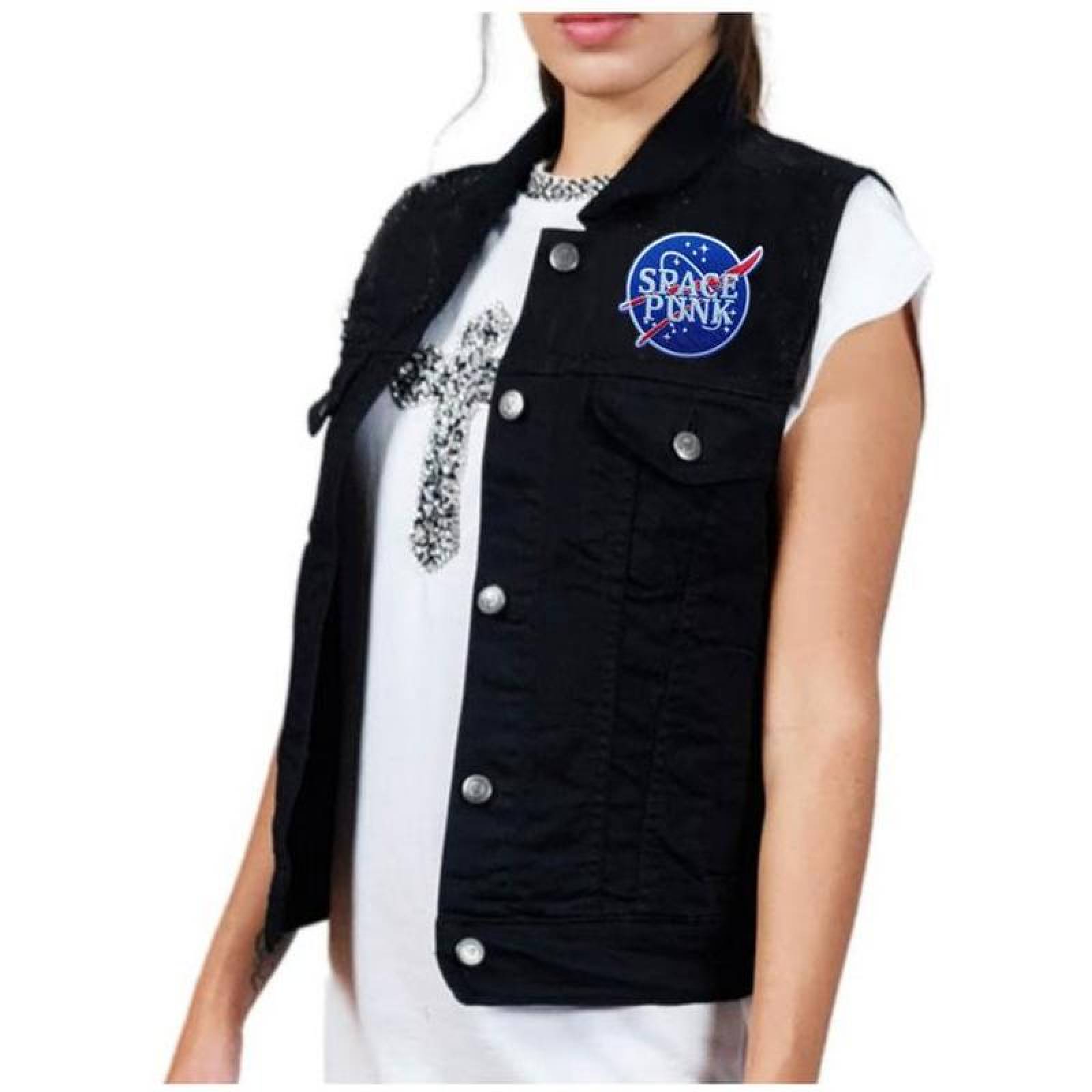 Space Agency Nasa Parche Chalecos MXNSE-005-5 5 Parches Nasa 9,3x8,1cm Azul Espacial Bordado Adhesivo para Planchar, Nasa02