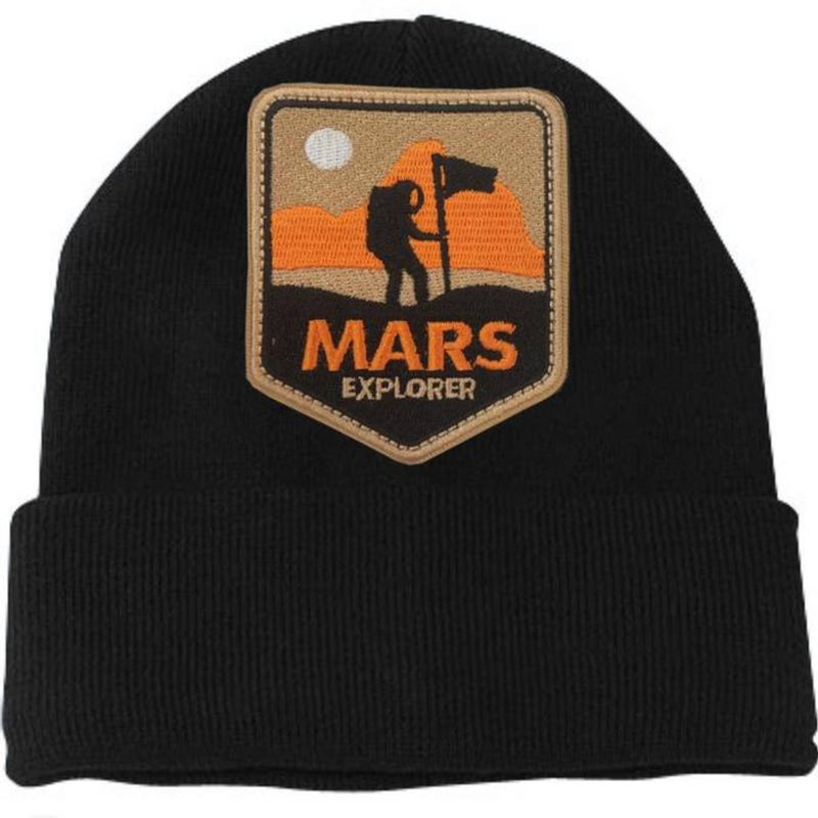 Mars Explorer Parche para Suéter MXNSF-001-3 1 Parche Space Agency 7x8cm Café Bordado Espacial con Velcro, SpaceForce02