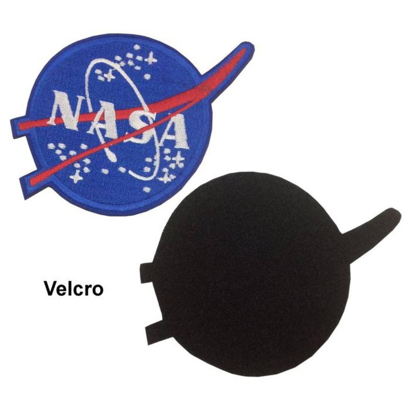 Parches Espaciales Económicos MXNSI-005-2 5 Parches Nasa 9,5x7,8cm Azul Espacial Bordado con Velcro, Nasa01
