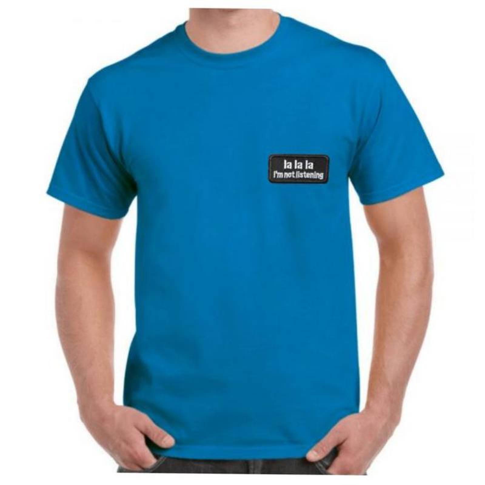 LaLaLa Parche Adhesivo para Chaleco MXNSO-001-5 1 Parche LaLaLa 9x4cm Negro y Blanco Frases Bordado Adhesivo para Planchar, TacticWords04