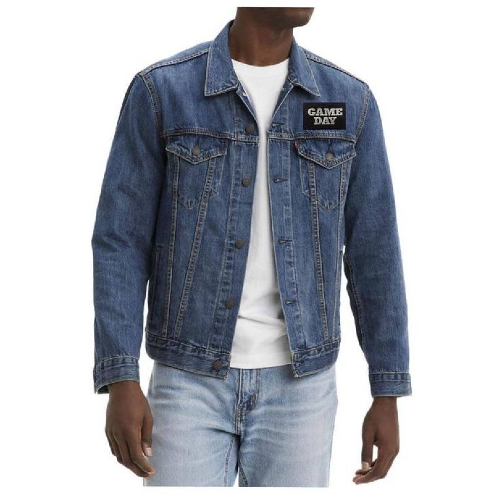 Parche Game Day Frases Duradero MXNST-005-6 5 Parches Game Day 8x5cm Negro y Blanco Frases Bordado Adhesivo para Planchar, TacticWords03