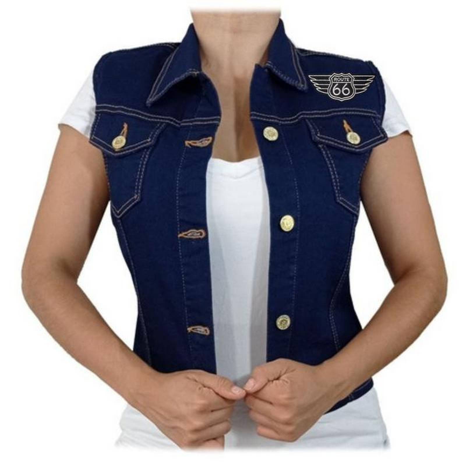 Parches Termoadhesivos Eficaces MXOUR-004-3 4 Parches Route66 11x5cm Negro Motociclista Bordado Adhesivo para Planchar, Route02