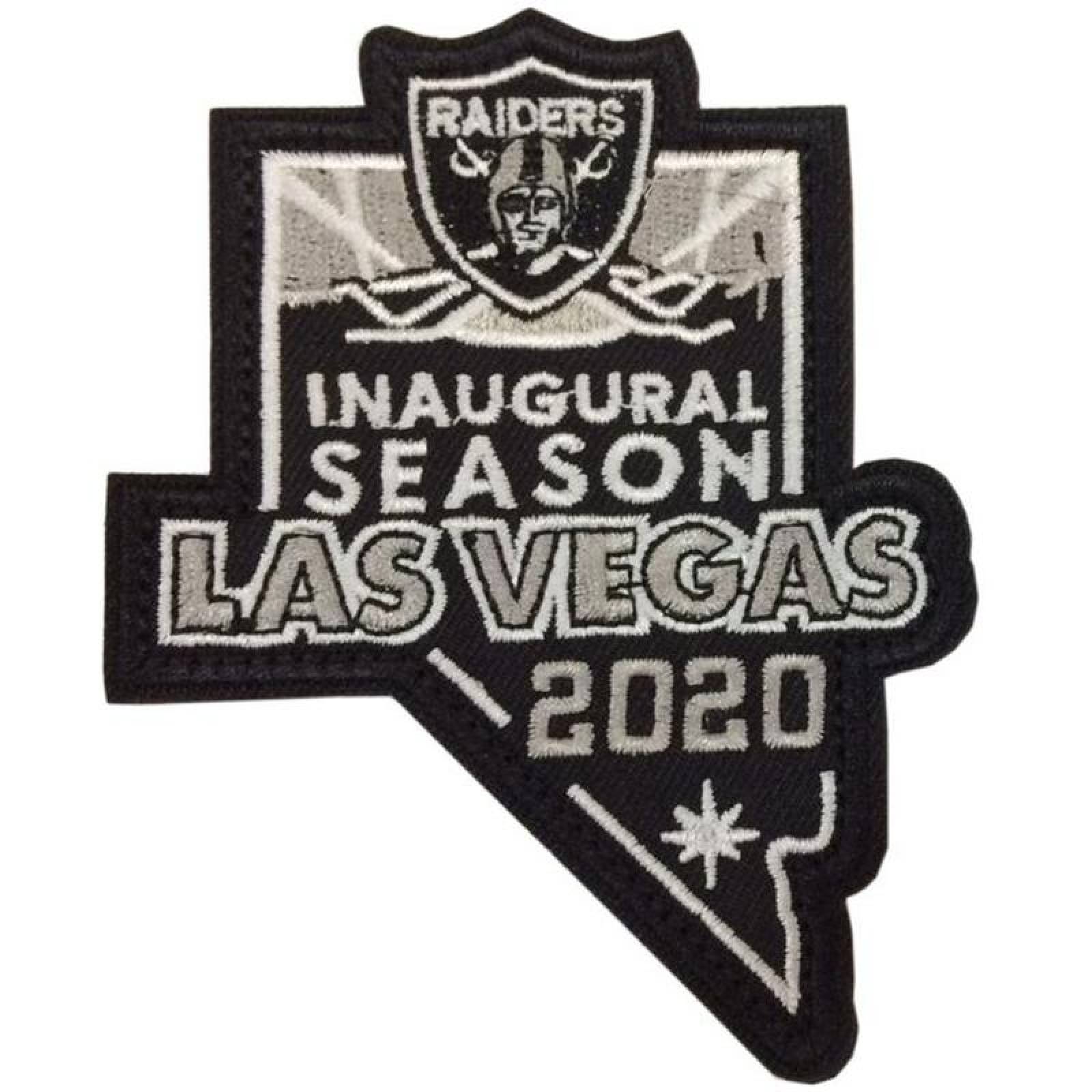Futbol Americano Parche Chamarras MXRDI-001-6 1 Parche Futbol Americano 8x11cm Negro y Gris Deportivo Bordado con Velcro, Raiders01