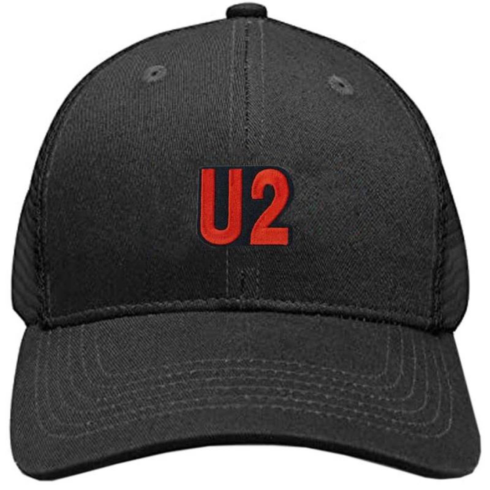 Parche Bordados para Gorras MXRKU-003-1 3 Parches U2 9x10cm Rojonegro Bordado Adhesivo para Planchar, Music01