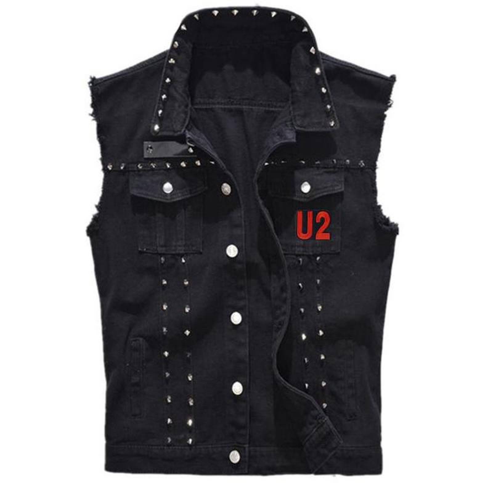 Parche Bordados para Gorras MXRKU-003-1 3 Parches U2 9x10cm Rojonegro Bordado Adhesivo para Planchar, Music01