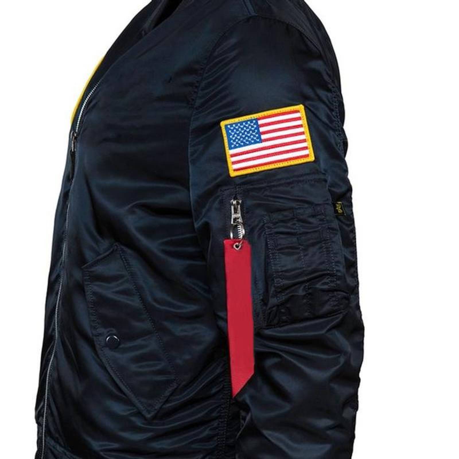 Parches Banderas de EUA Eficaces MXUSA-003-6 3 Parches USAFlag 8x5cm Bandera Rojo Táctico Militar Bordado con Velcro, FlagUS01