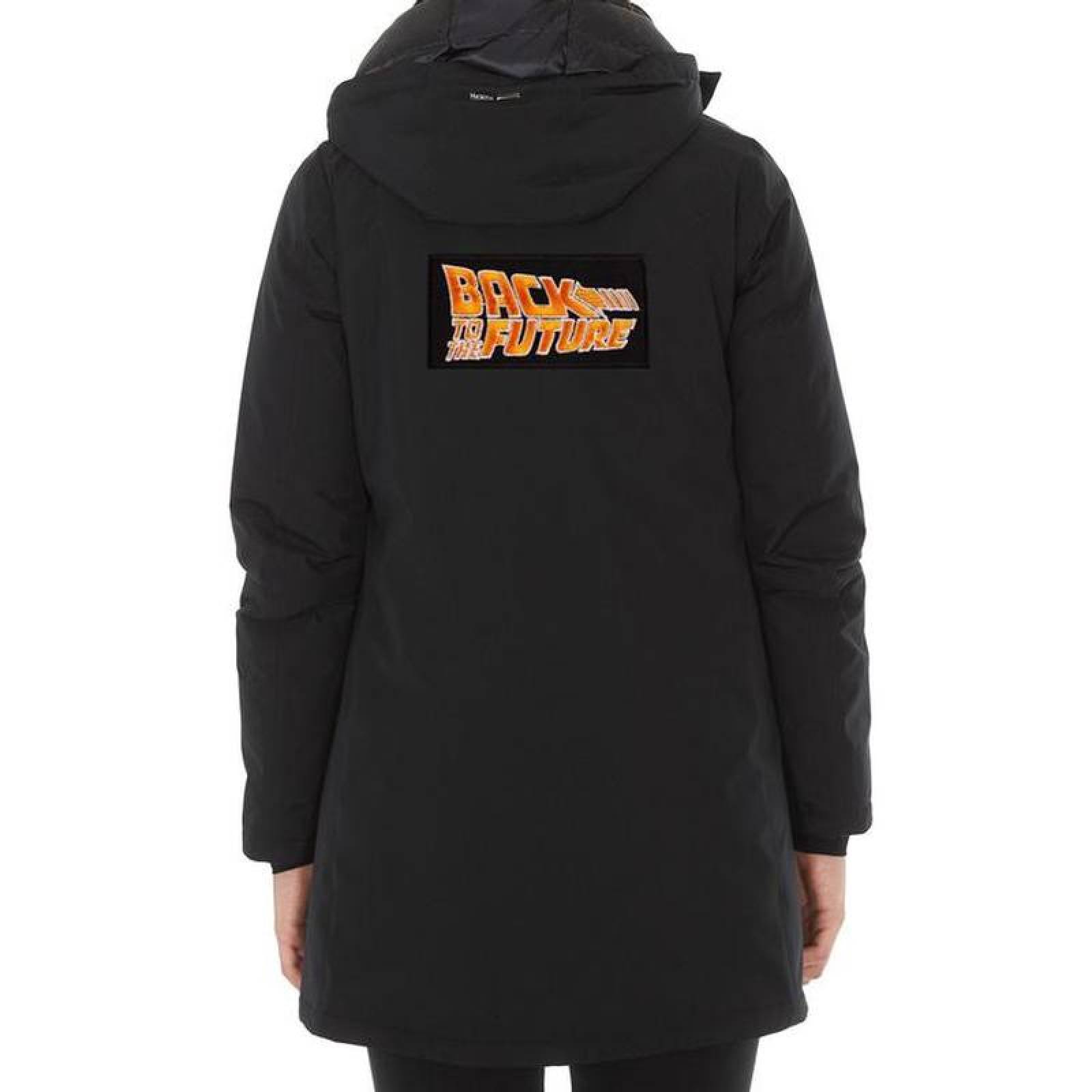 Bordado Parche Volver al Futuro MXBKF-002-3 2 Parches Back to the Future 10x5cm Negronaranja Bordado Adhesivo para Planchar, Movie01