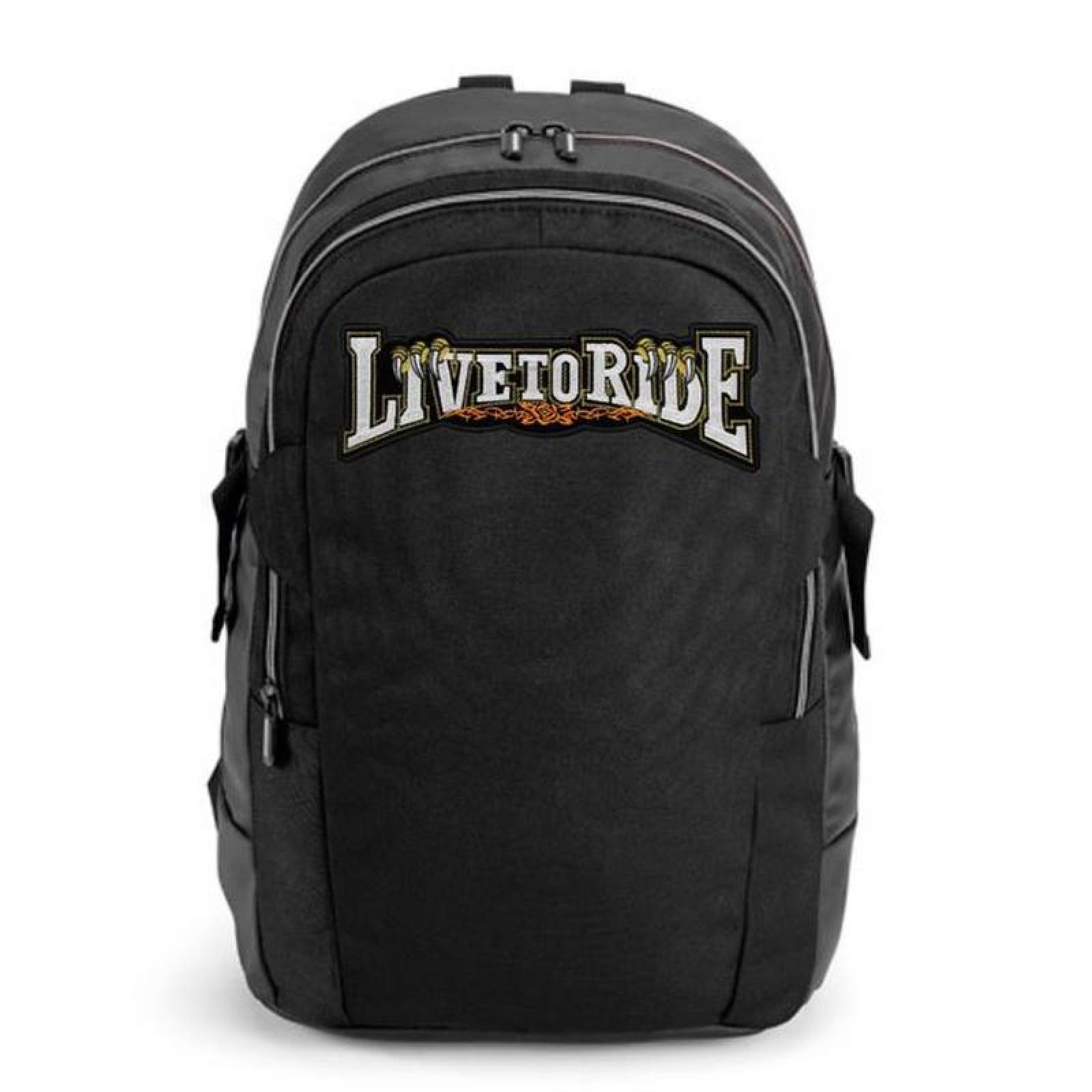 Parches para Bolsas MXLTE-010-1 5 Parches LiveToRide 32x11cm Amarillo Bordado Adhesivo para Planchar, Motorcyle