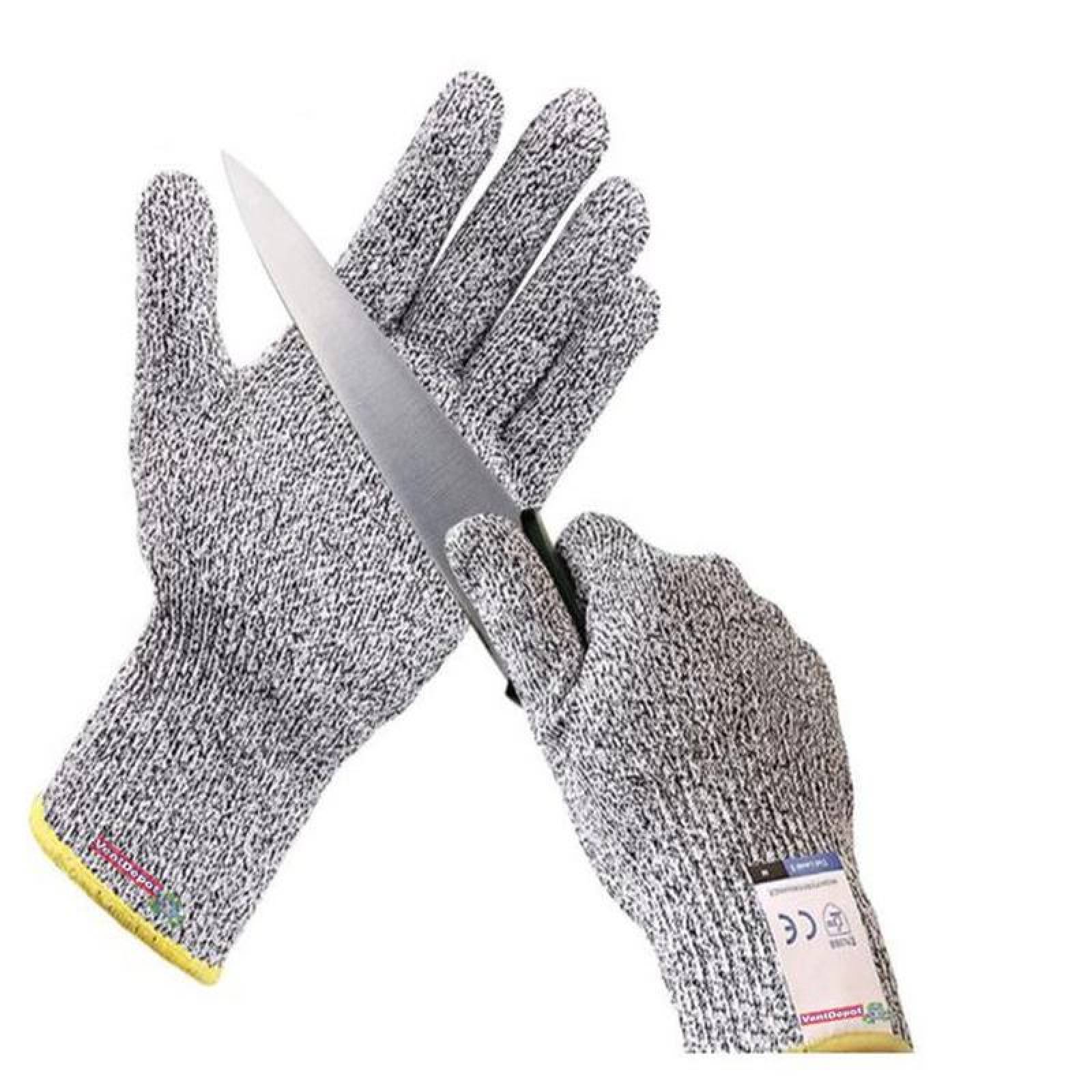 Anti corté Guantes para Cocinas, MXBGP-004-4, 1 Par, Gris, XL, ANSI,, GlovesPro