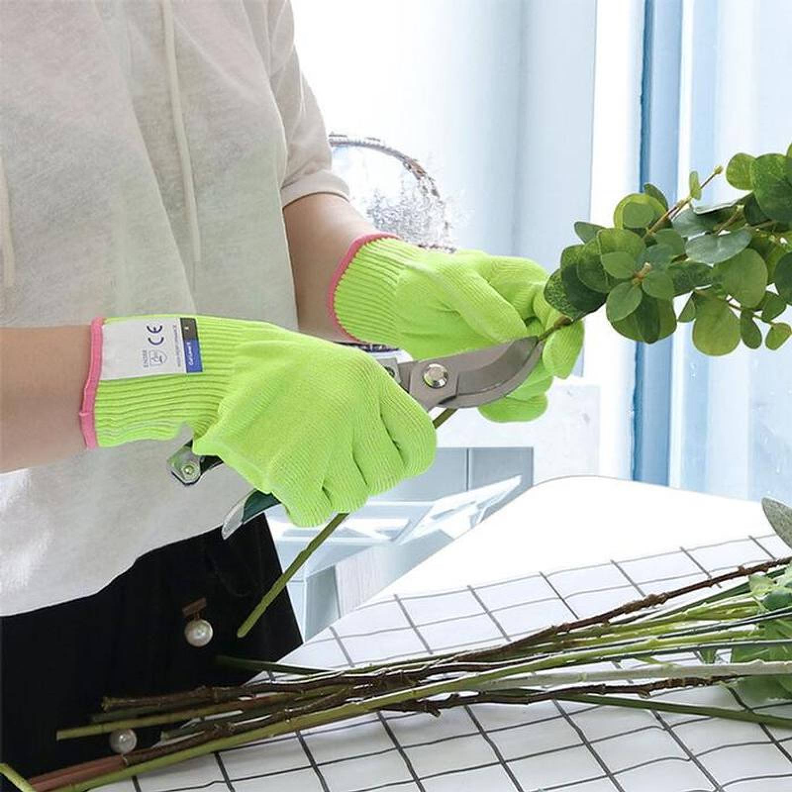 Anti corté Guantes para Cocinas, MXGSL-005-3, 1 Par, Amarillo, XLL, Poliuretano, HPPE,, GlovesUltra