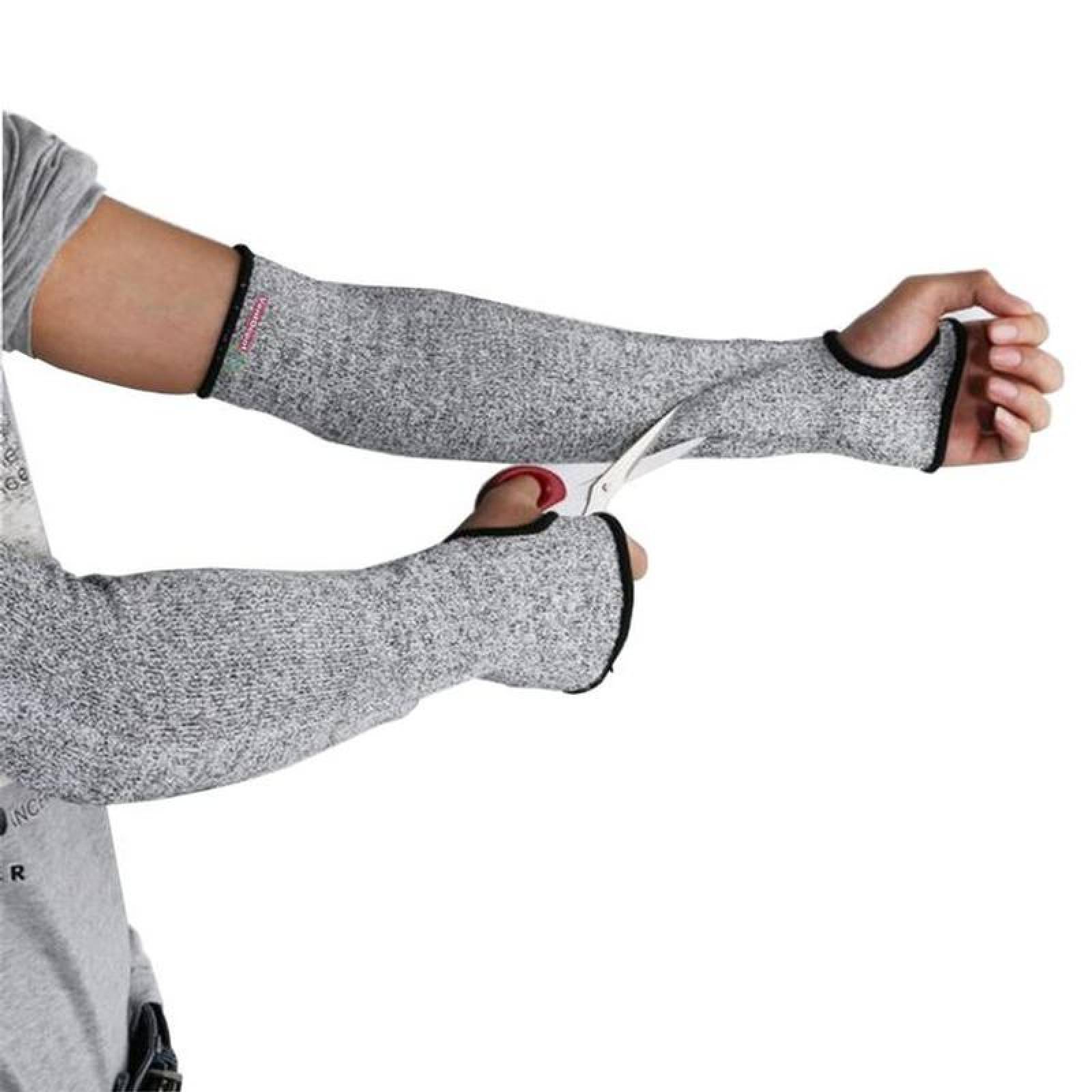 Par de Mangas Industriales, MXPSV-001-9, 1 Par, Gris, HPPE EN388 ANSI,, SleevePro