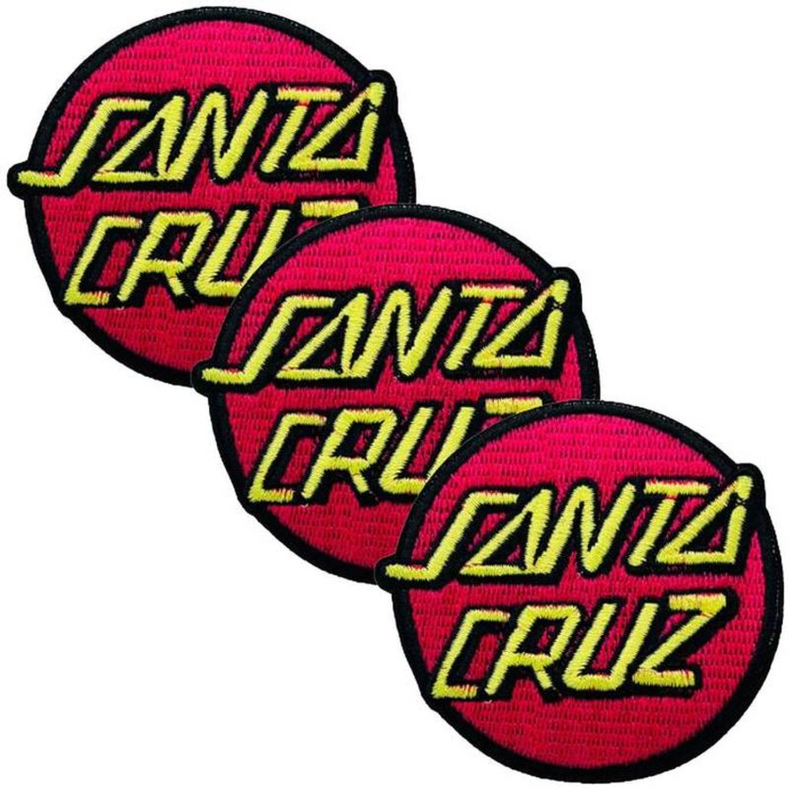 Insignia Decorativa para Ropa MXNTC-003-2 3 Parches Santa Cruz 8x7cm RojoAmarillo Bordado Adhesivo para Planchar, Brand01