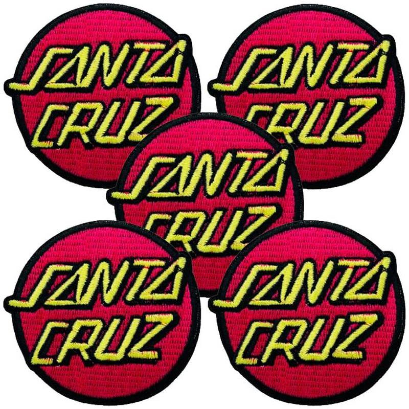 Parche de Tela Bordada Santa Cruz MXNTC-005-5 5 Parches Santa Cruz 8x7cm RojoAmarillo Bordado Adhesivo para Planchar, Brand01
