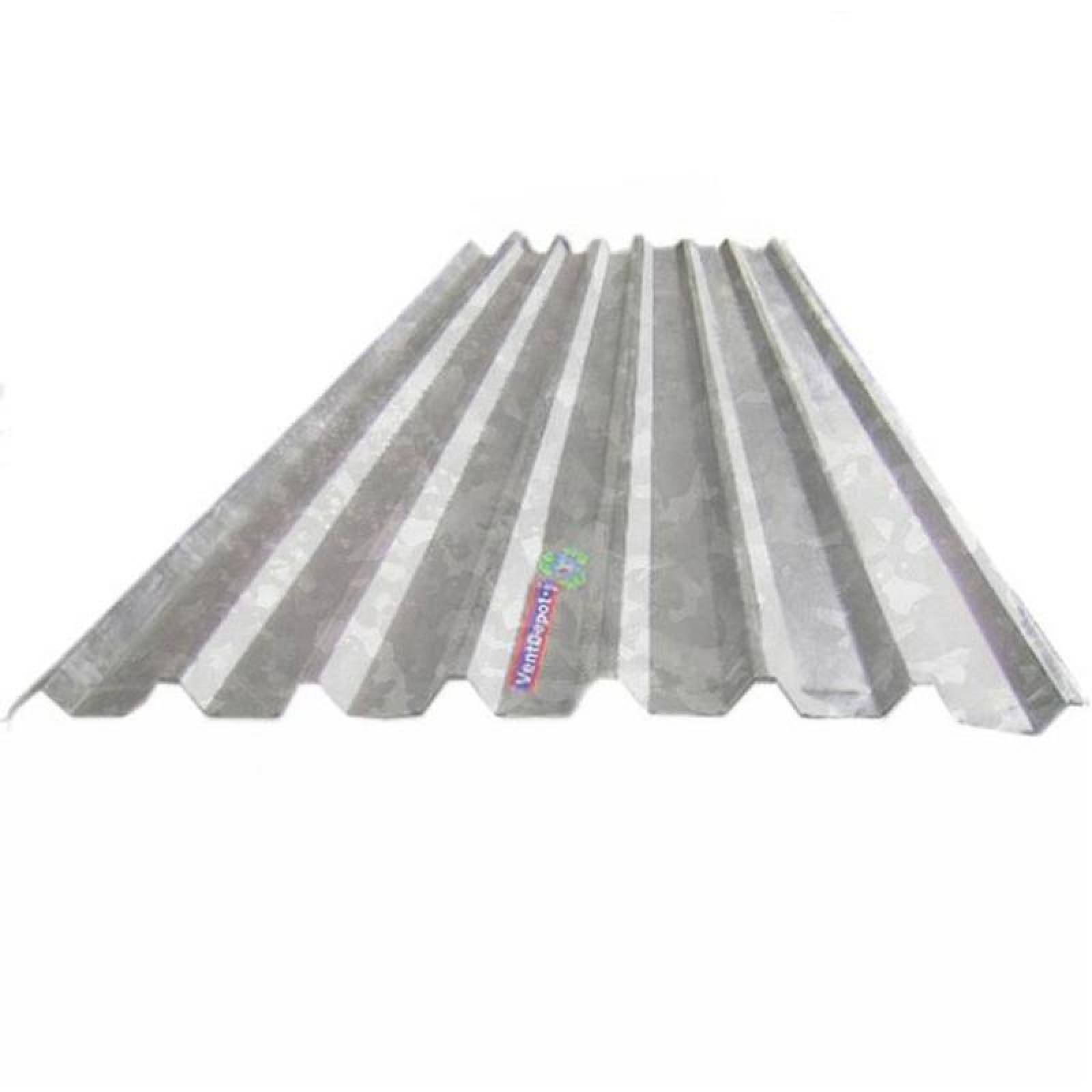 Lámina R-101 Galvanizada MXGZR-041 1x3,05m Calibre 26 Perfil R-101 Material Galvanizado Color Gris Metálico Peralte 25mm 1Pza R101- Galvanizado