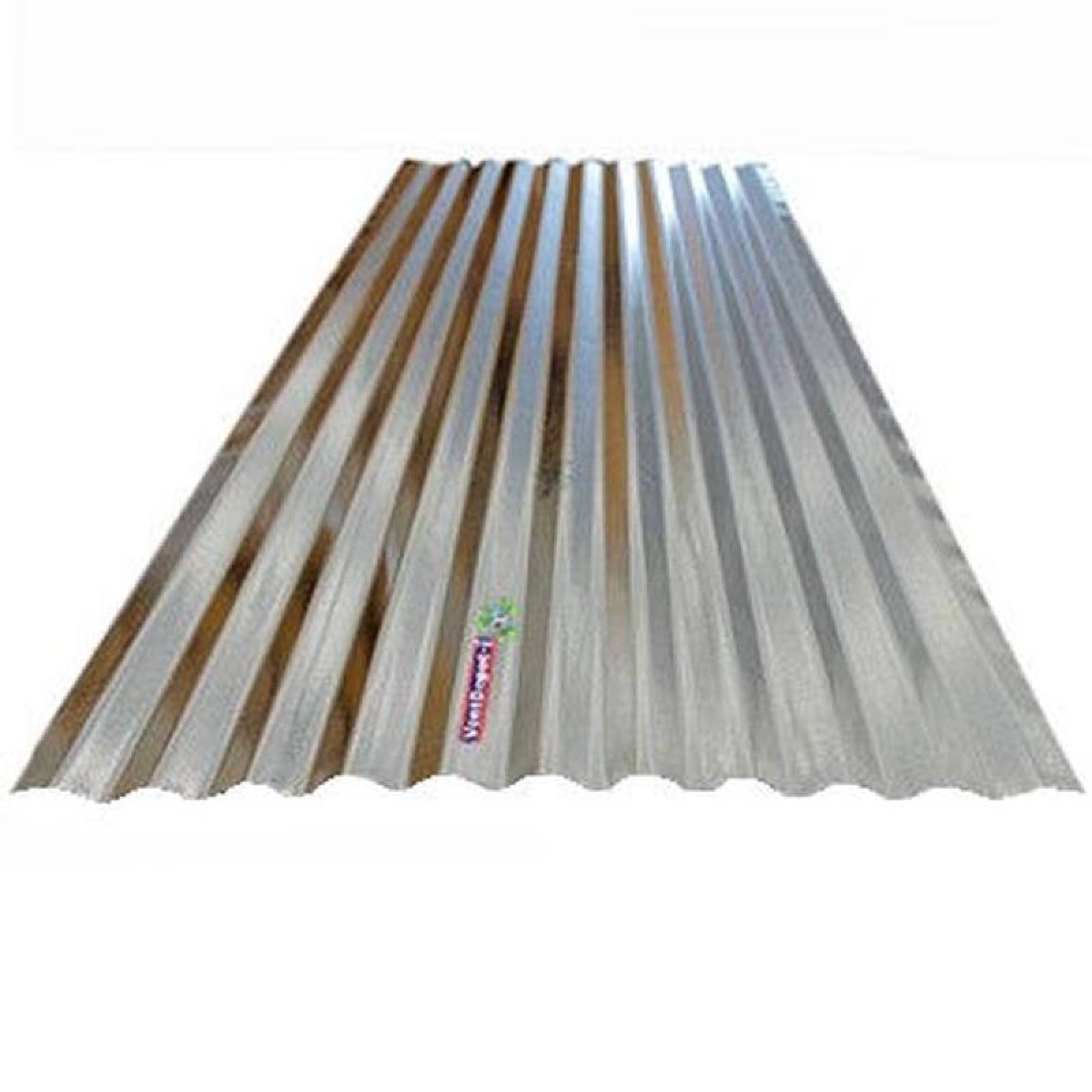 Lámina Galvanizada Techo Acanalada MXLGR-037 0,72x1m Calibre 26 Perfil R-72 Material Acero con Acabado Galvanizado Peralte 25mm 1Pza R-72 Galvanizado