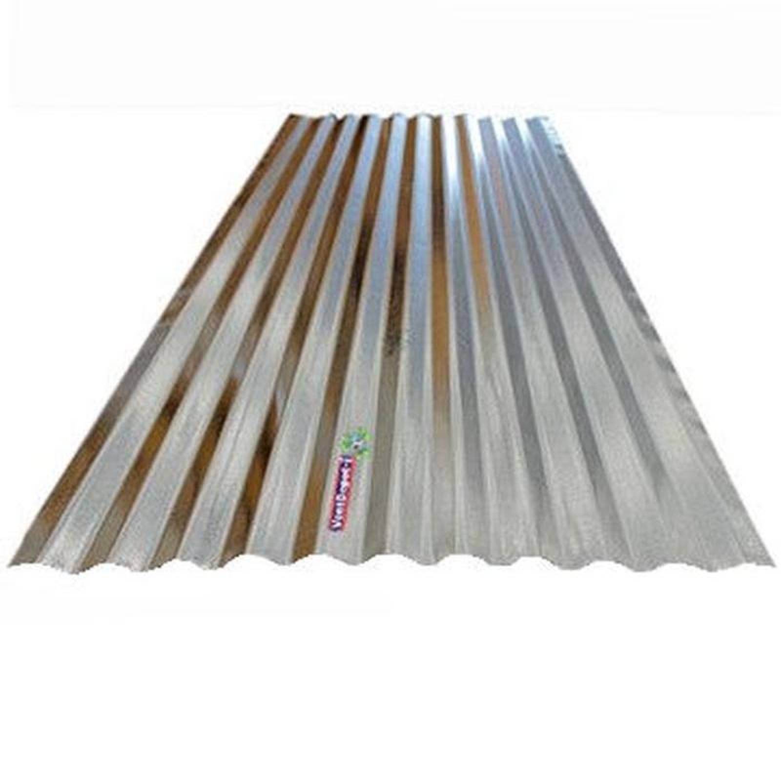 Laminillas de Techos Metálico MXLGR-039 0,72x2,44m Calibre 26 Perfil R-72 Material Acero con Acabado Galvanizado Peralte 25mm 1Pza R-72 Galvanizado