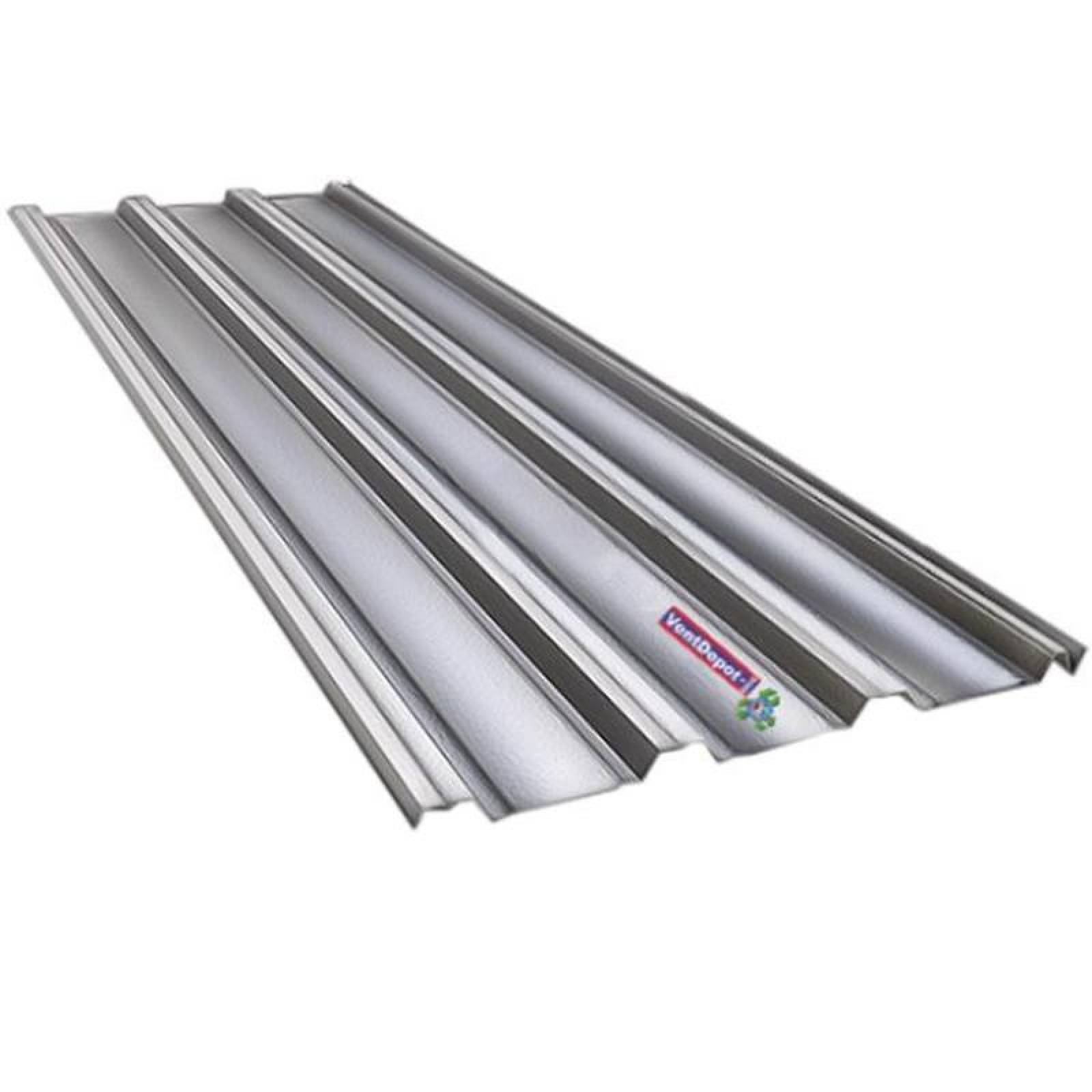 Lámina Acanalada Techo Maniobrable MXLRN-009 1,22x4,27m Calibre 22 Perfil RN-10035 Material Acero con Acabado Galvanizado Peralte 35mm 1Pza RN-10035 Galvanizado