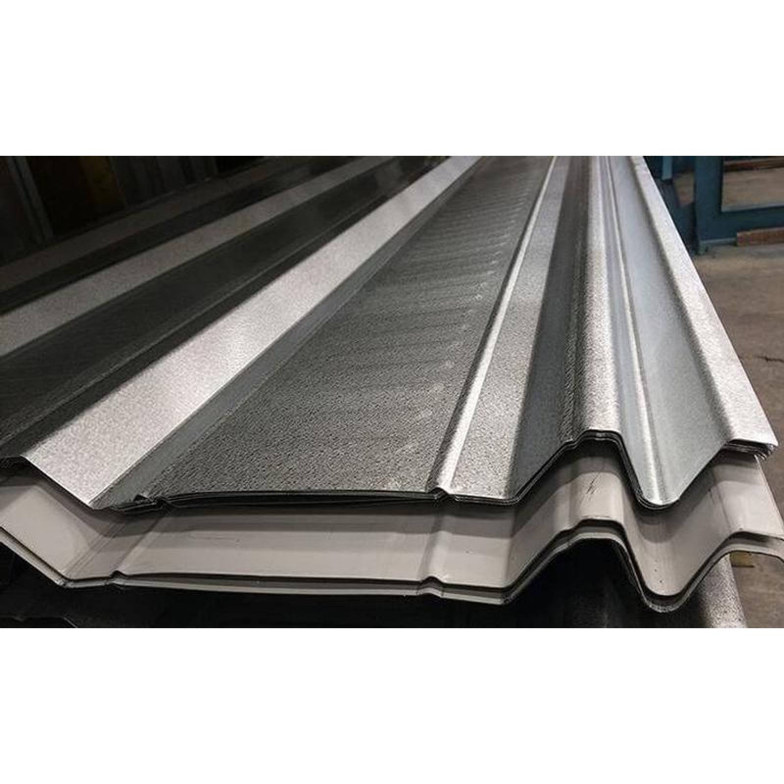 Hoja de Lámina Pintro Trapezoidal MXLRT-038 1x1m Calibre 26 Perfil RN-10035 Material Acero con Acabado Pintro Peralte 3,5cm 5Pzas RN-10035 Pintro