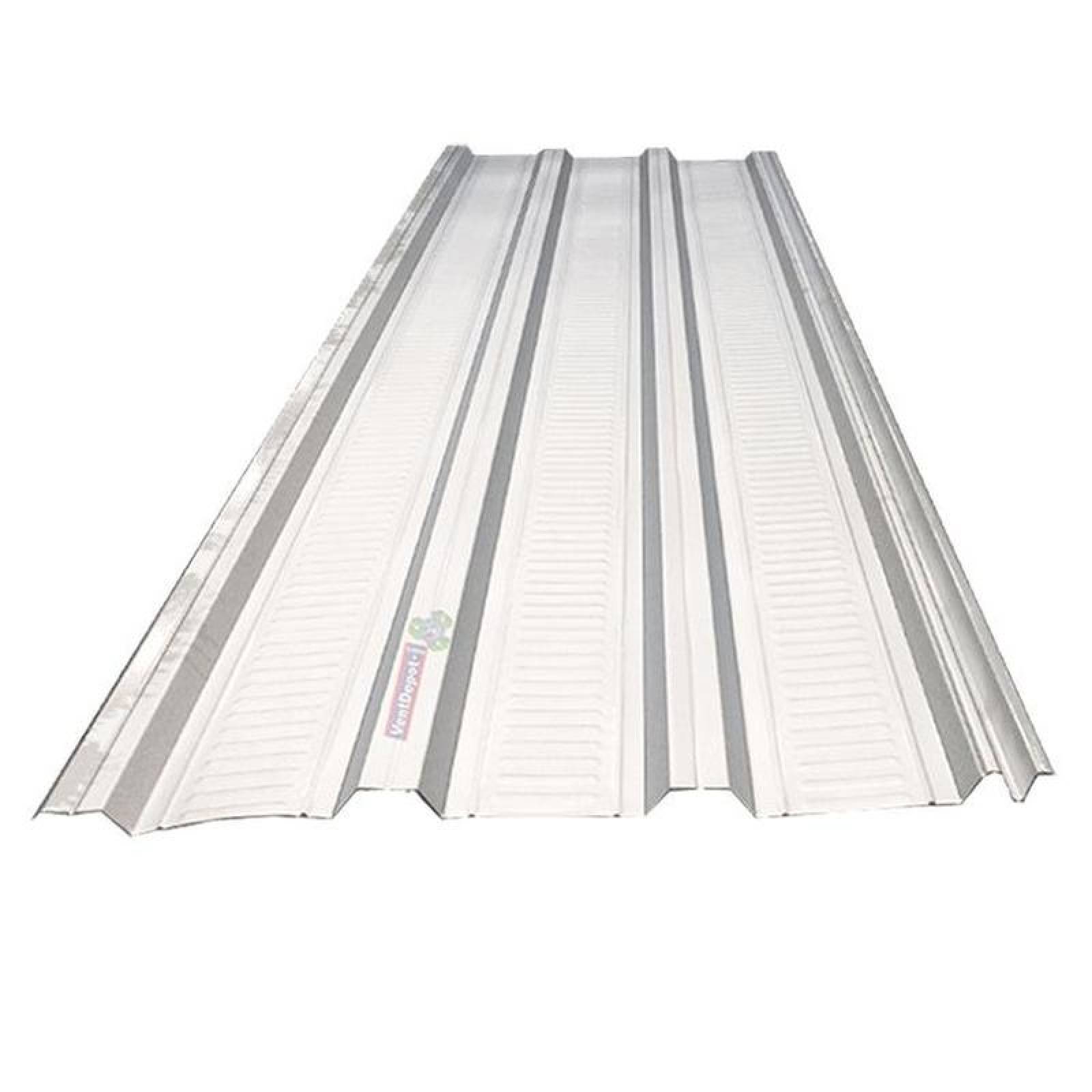 Hoja Lámina Pintro Metálizado MXLRT-039 1x2,44m Calibre 26 Perfil RN-10035 Material Acero con Acabado Pintro Peralte 3,5cm 1Pza RN-10035 Pintro