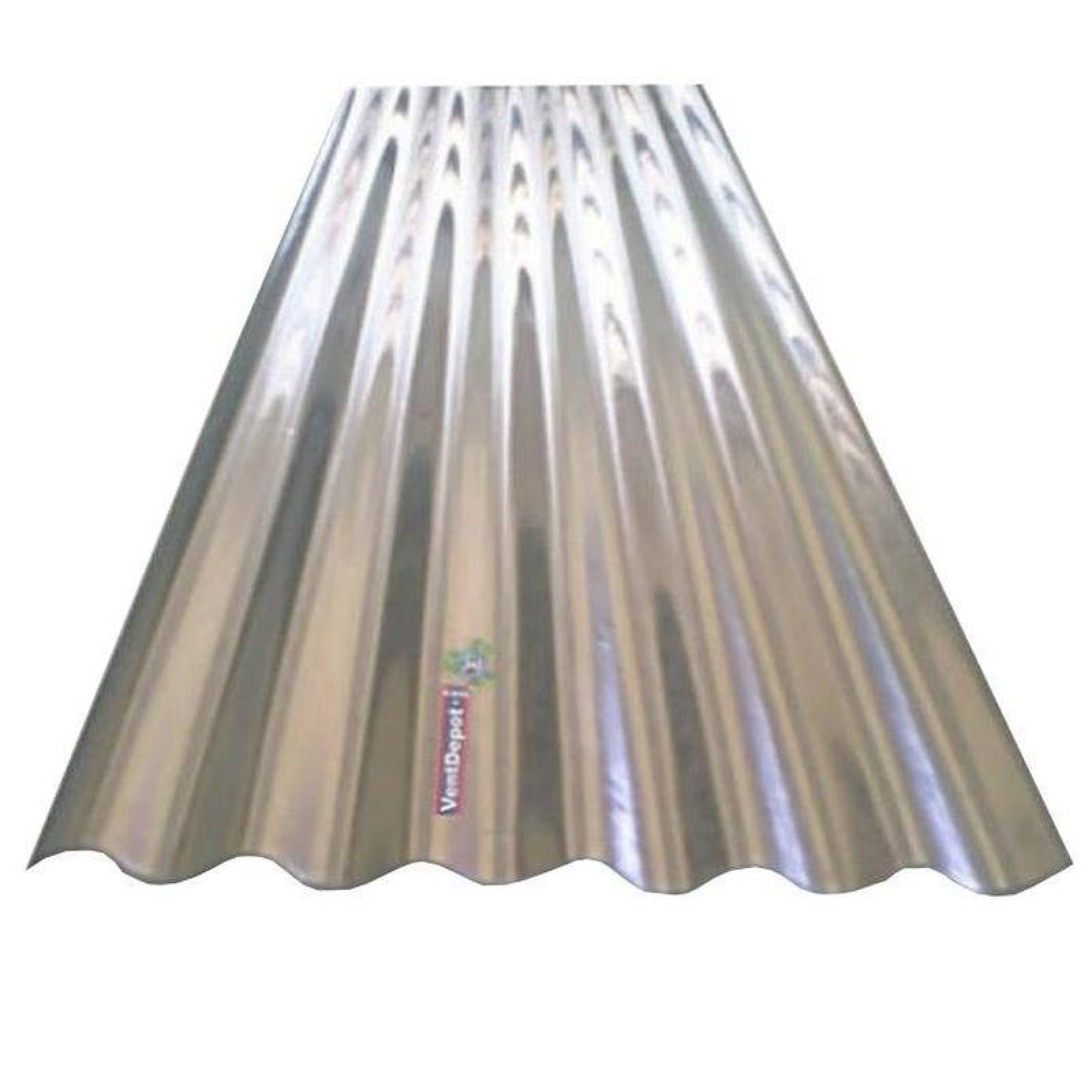 Lámina Zintro Alum Metálica MXLZA-005 1,22x3,05m Calibre 24 Perfil O-100 Material Zintro Alum 19mm Peralte 1Pza O-100 Zintro Alum