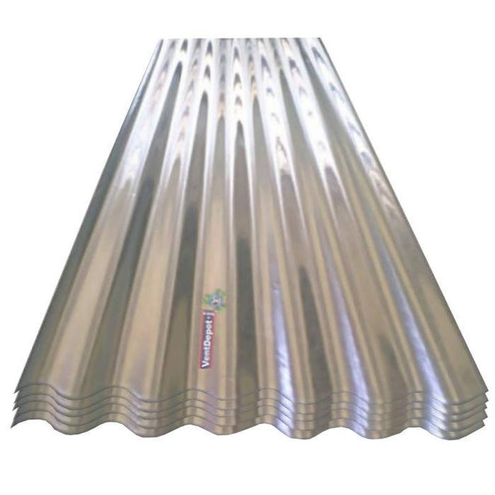 Lámina Ondulada ZintroAlum Ternium MXLZA-018 1,22x7,32m Calibre 24 Perfil O-100 Material Zintro Alum 19mm Peralte 5Pzas O-100 Zintro Alum