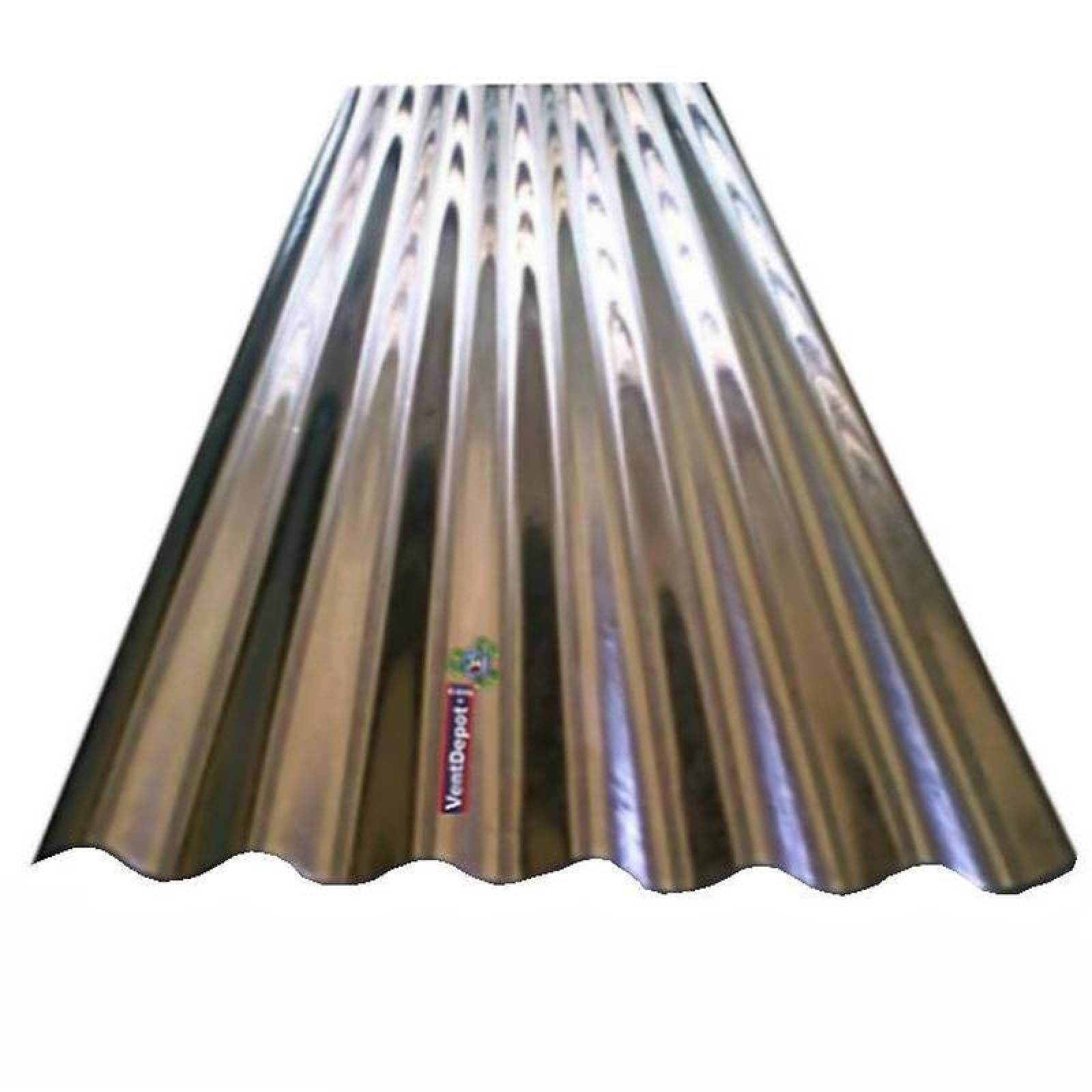 Acero Galvanizado en Láminas MXOGZ-013 1x5,50m Calibre 22 Perfil O-100 Material Acero con Acabado Galvanizado Gris Metálico 1Pza O-100 Galvanizado